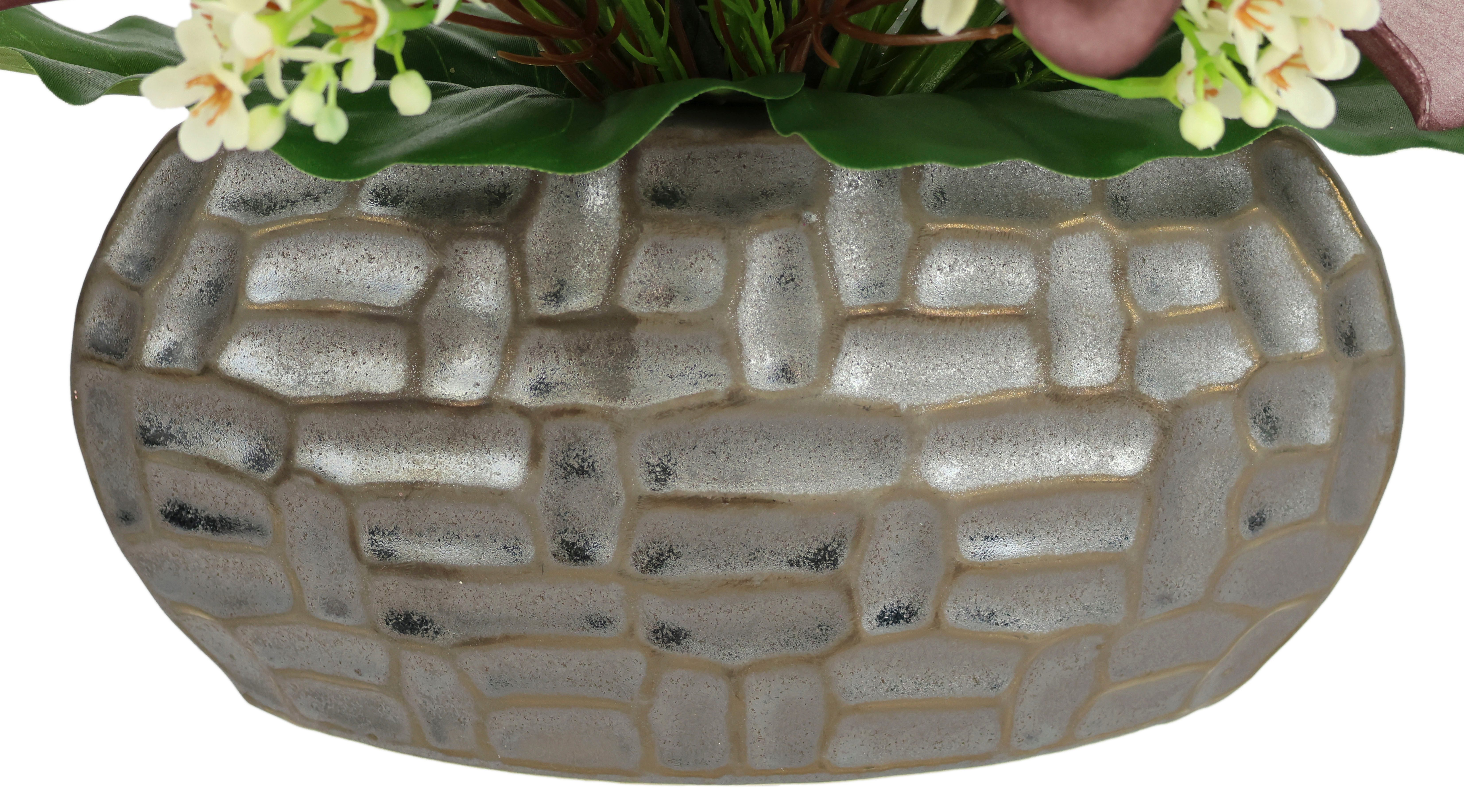 Kunstpflanze Magnolie, I.GE.A., Höhe 34 cm, Arrangement im Topf – Bild 3 von 5