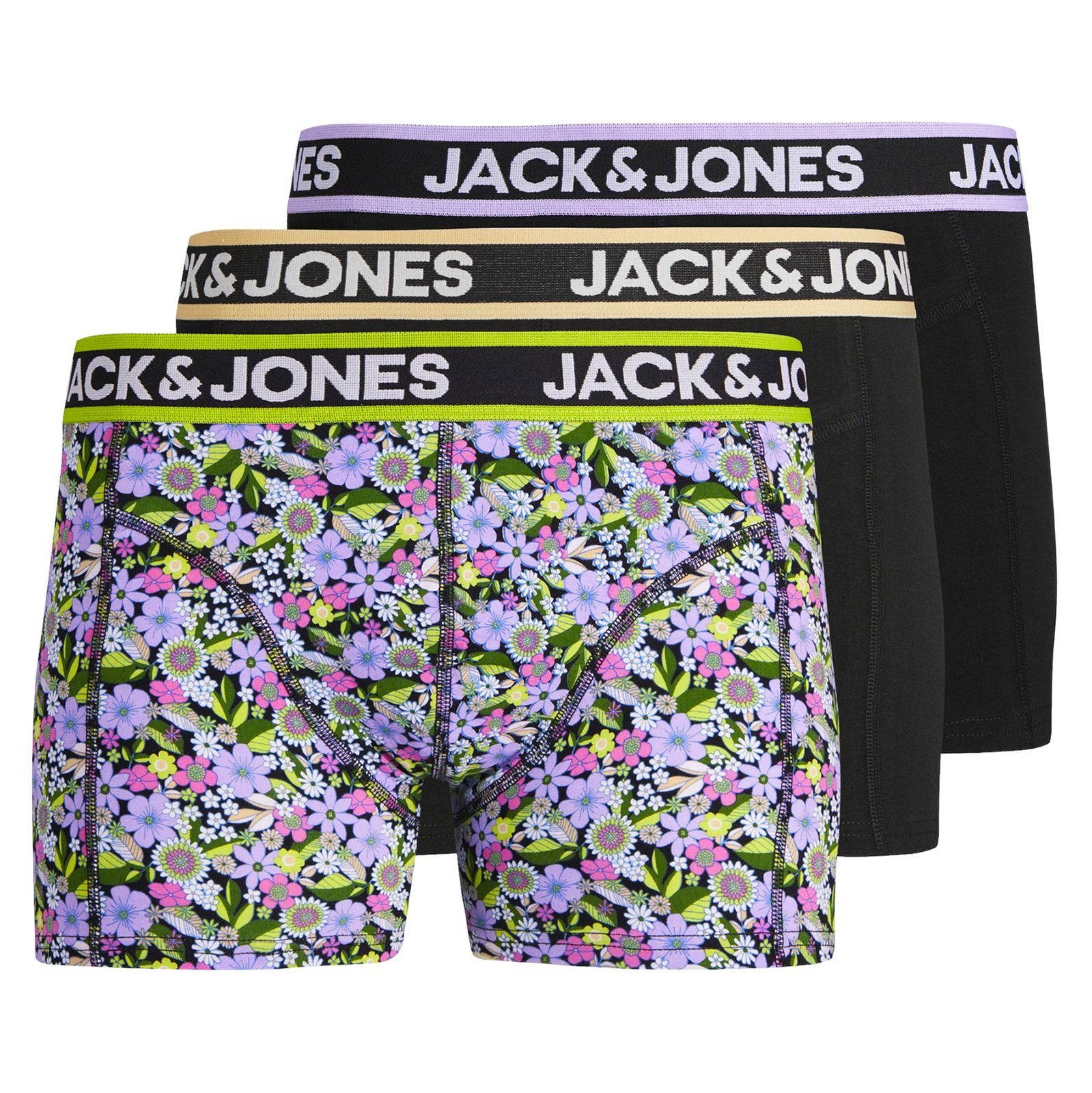 Jack & Jones PlusSize Boxershorts Jack&Jones 3er-Set Pants schwarz/floral X günstig online kaufen