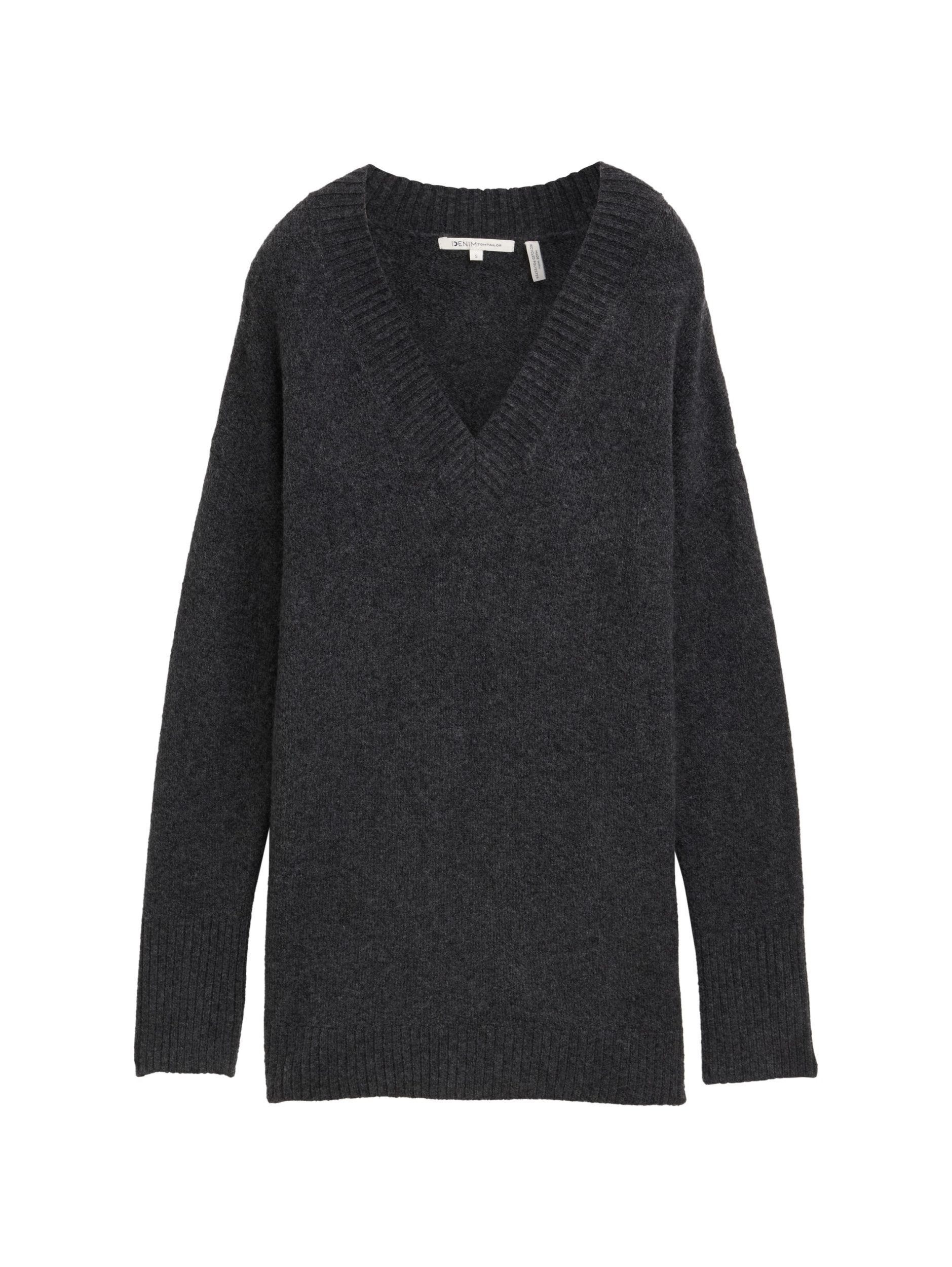 TOM TAILOR Strickpullover cozy long v-neck pullover günstig online kaufen