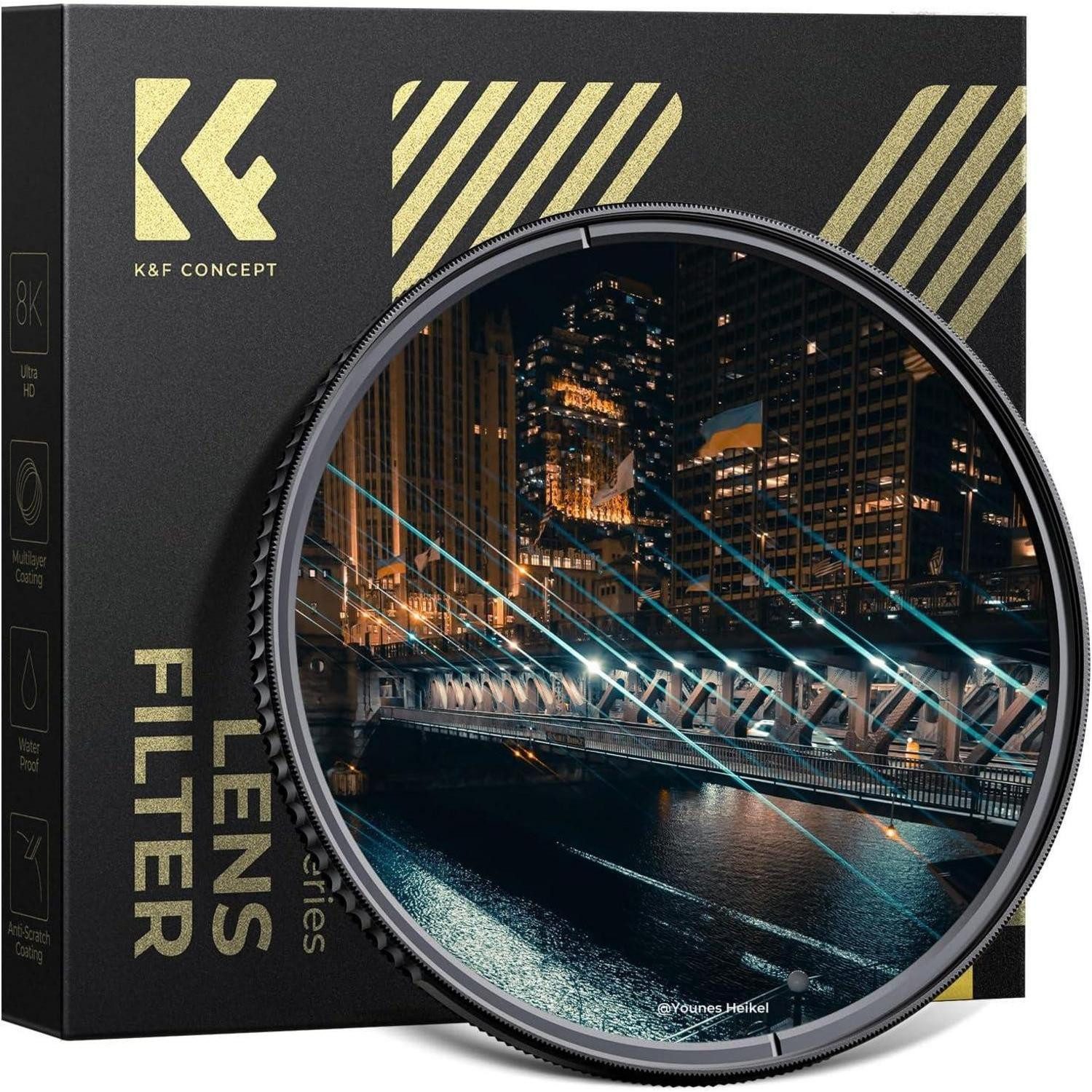 LuxusKollektion Filter Anamorpher Blue Streak Light Flare 58mm Effektfilter
