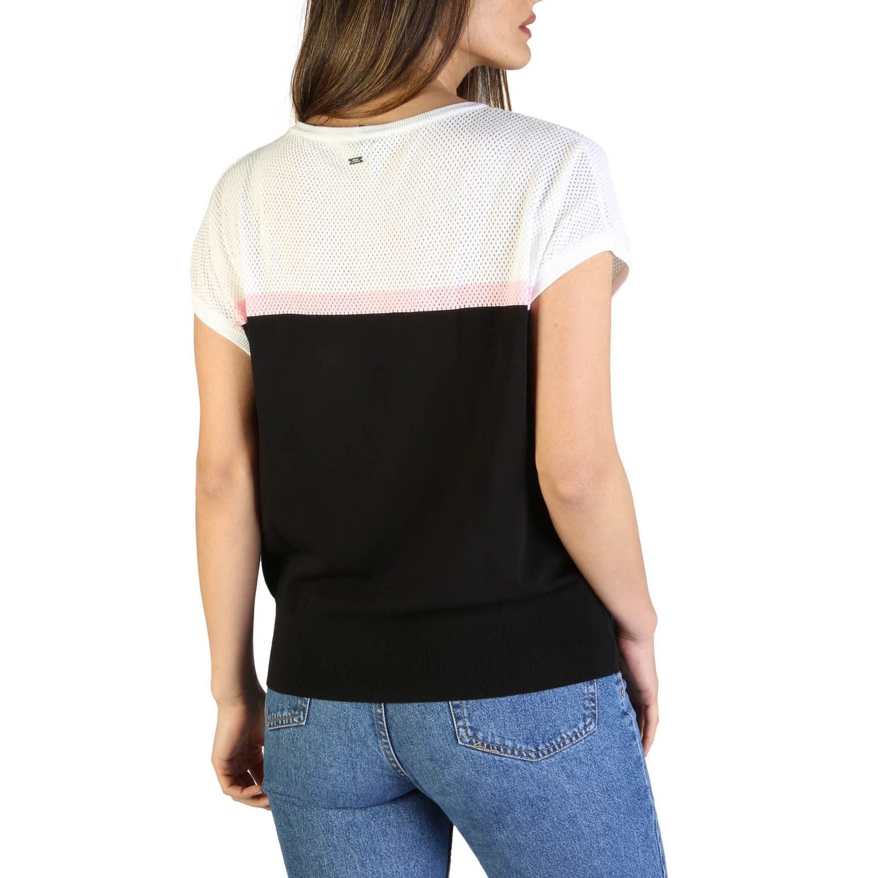ARMANI EXCHANGE Troyer Armani Exchange Damen Pullover Sweatshirt T-Shirt  mit Rundhalsausschnitt, kurzarm