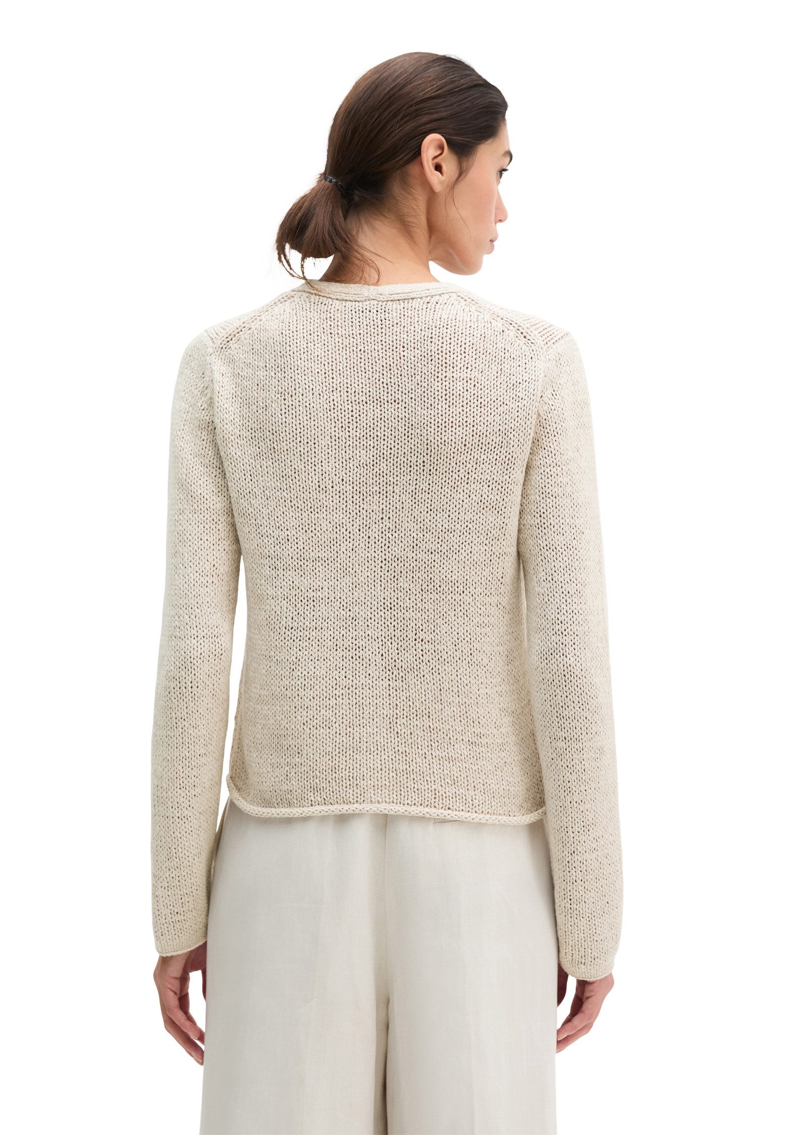 Marc O'Polo Cardigan slim aus Bändchengarn günstig online kaufen