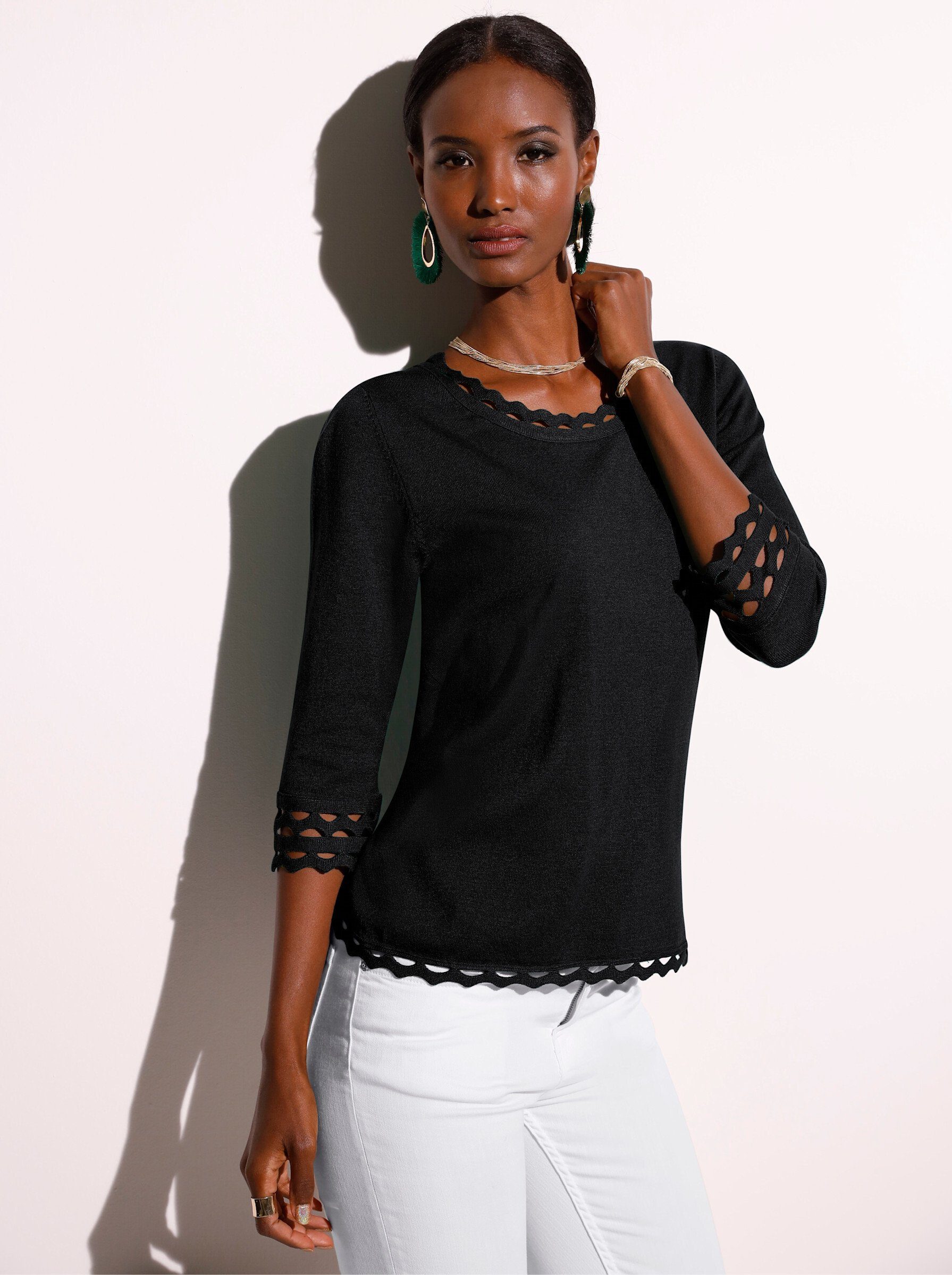 creation L Strickpullover 3/4 Arm-Pullover .