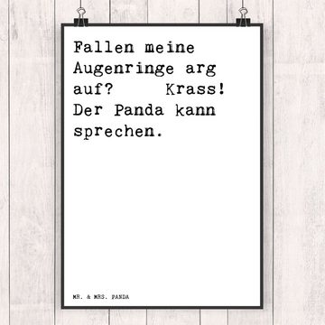 Mr. & Mrs. Panda Poster DIN A4 Fallen meine Augenringe arg... - Weiß - Geschenk, Mama, Wandde, Sprüche und Zitate (1 St)