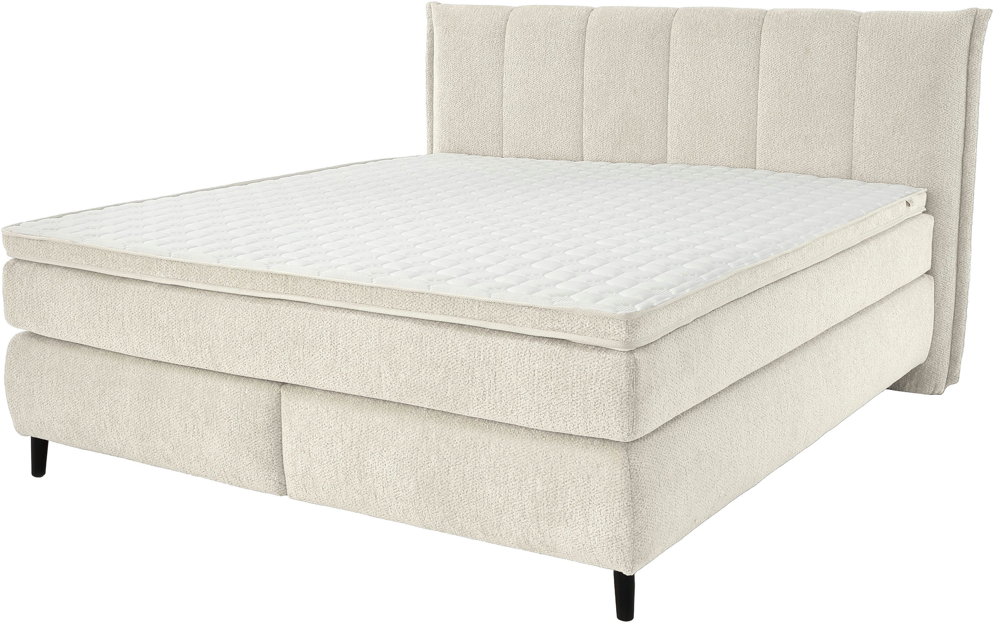 Jockenhöfer Gruppe Boxspringbett Isabella, in 160x200cm oder 180x200 cm, Härtegrade wählbar, inkl. 7-Zonen-TTFK-Matratze und Kaltschaumtopper