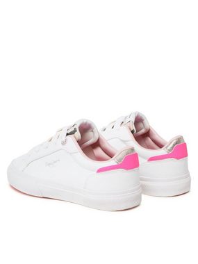 Pepe Jeans Sneakers aus Stoff Kenton Basic Girl PGS30549 White 800 Sneaker