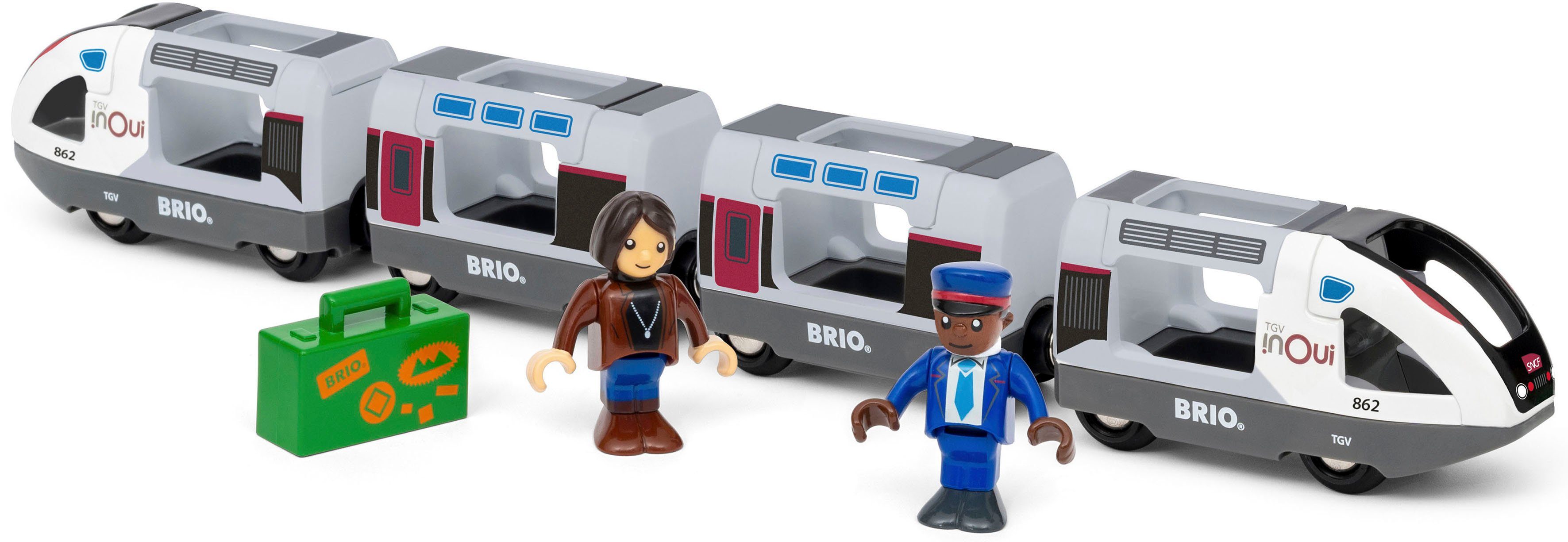 BRIO® Spielzeug-Eisenbahn BRIO® WORLD, TGV Hochgeschwindigkeitszug günstig online kaufen