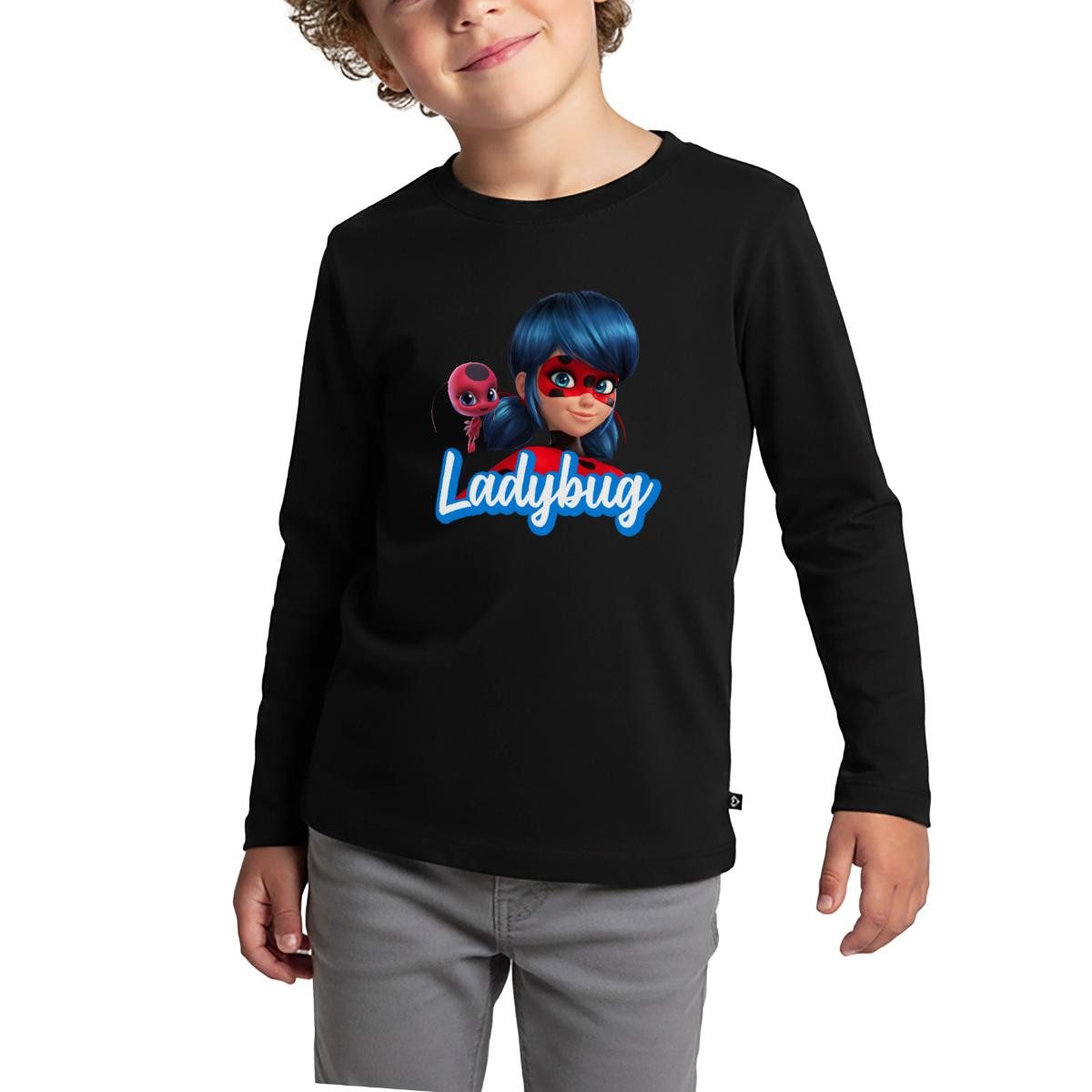 T-Shirt Miraculous Ladybug Tikki Kinder Premium Langarmshirt