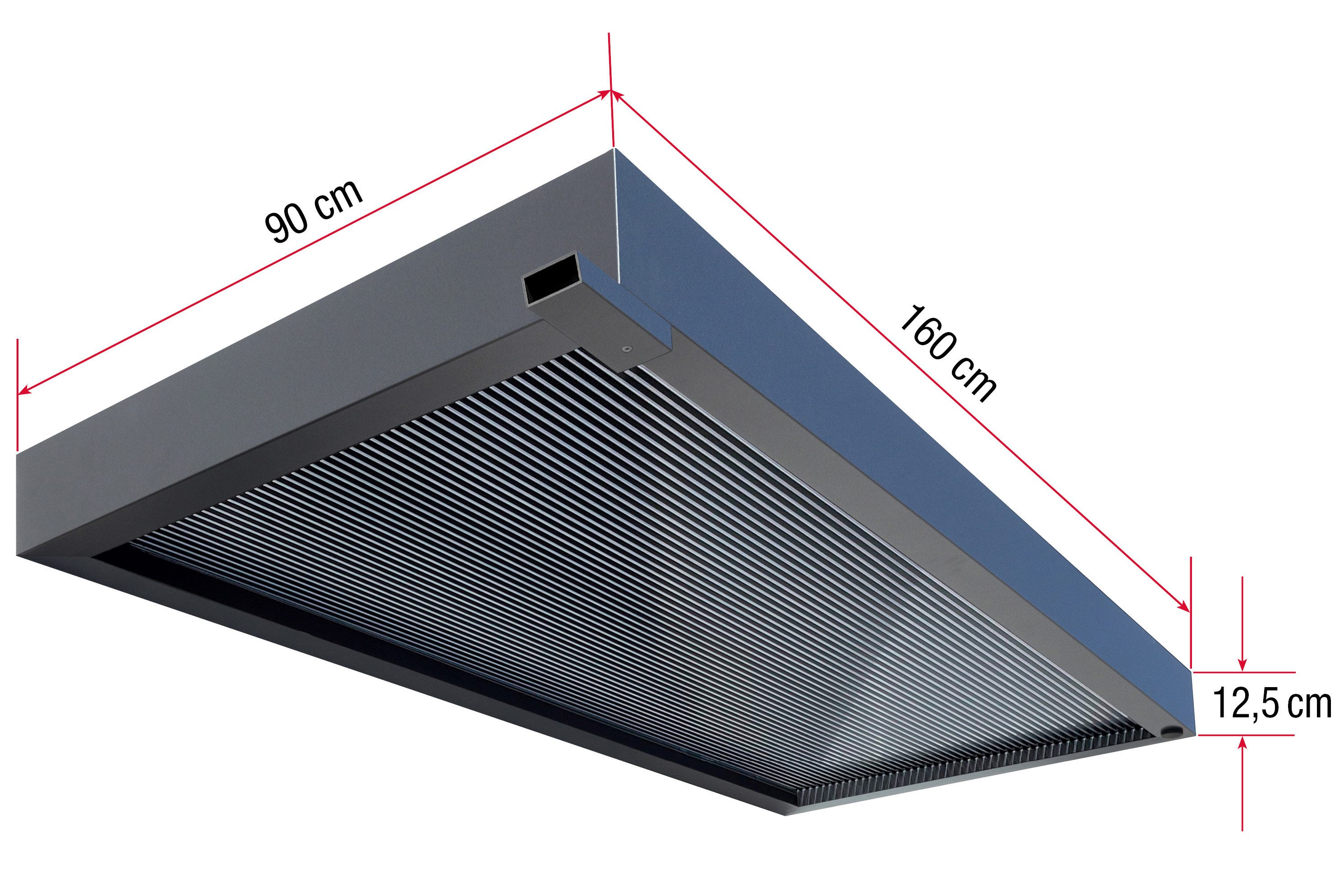 Starhome Rechteckvordach 3D-Line Design 160 und 200 Haustürvordach anthrazit aus Aluminium – Bild 4 von 5