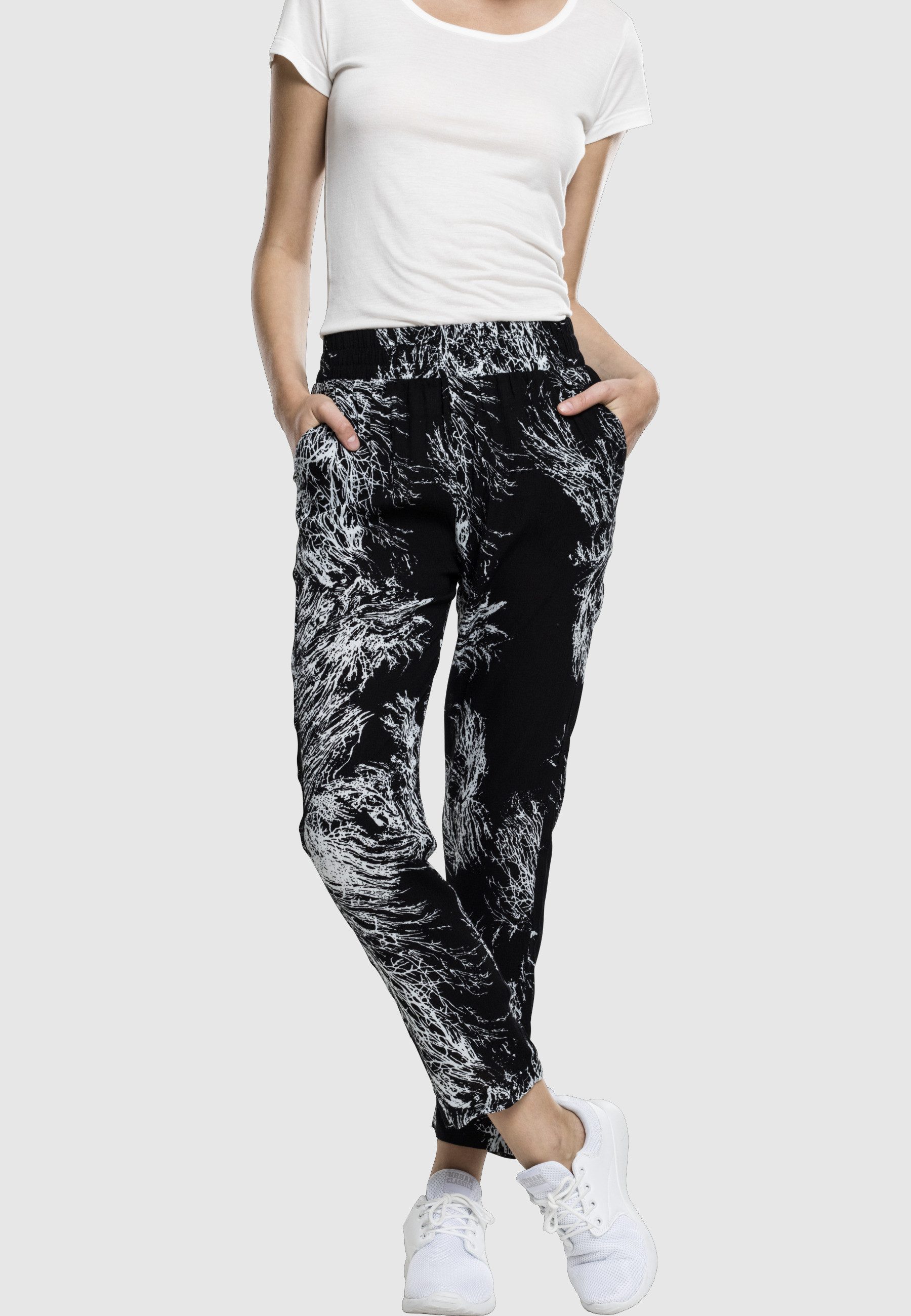 URBAN CLASSICS Stoffhose Urban Classics Damen Ladies Beach Pants (1-tlg)