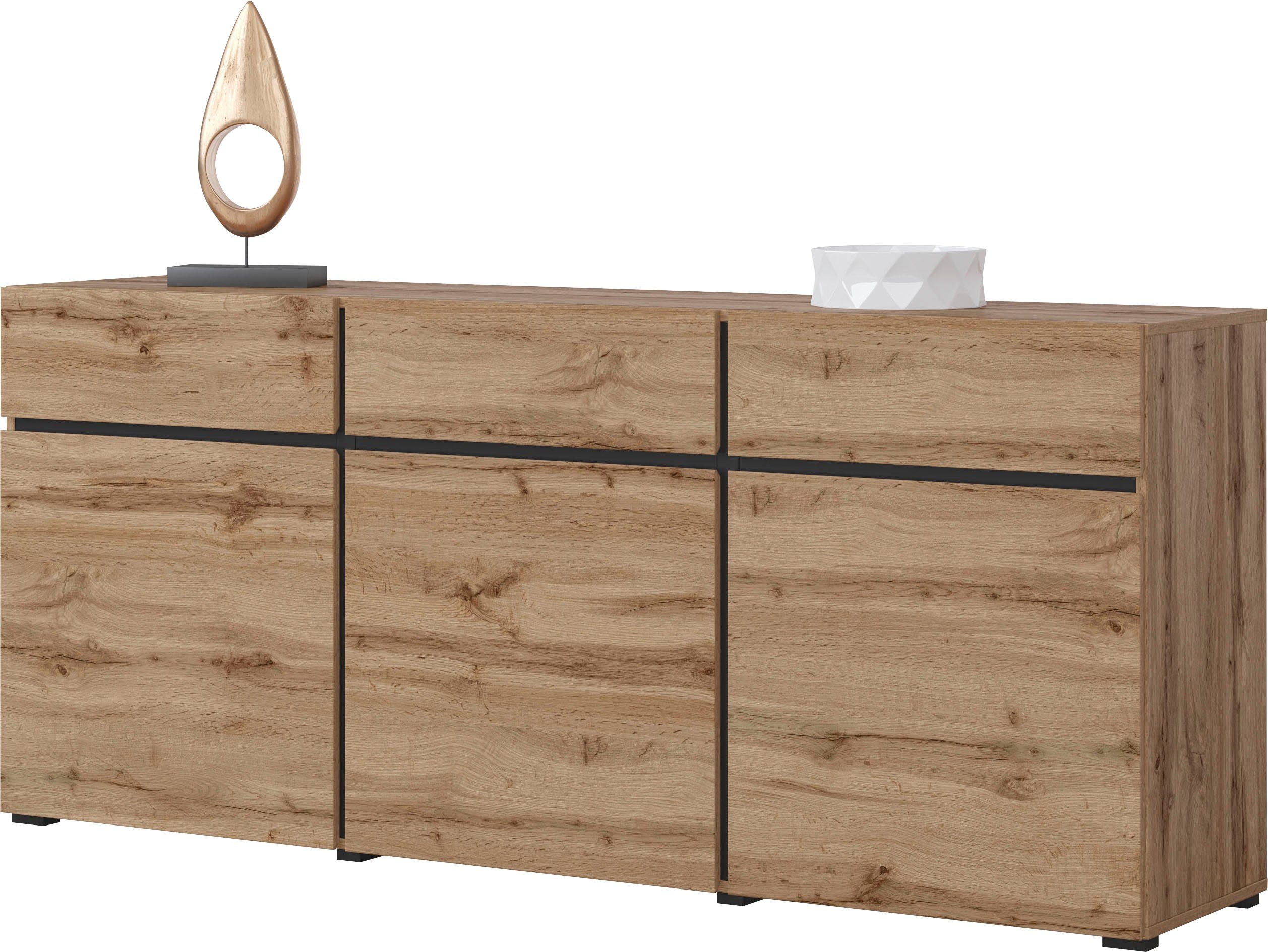 eiche Cross, eiche/wotan cm Sideboard 180 wotan eiche wotan | Breite INOSIGN