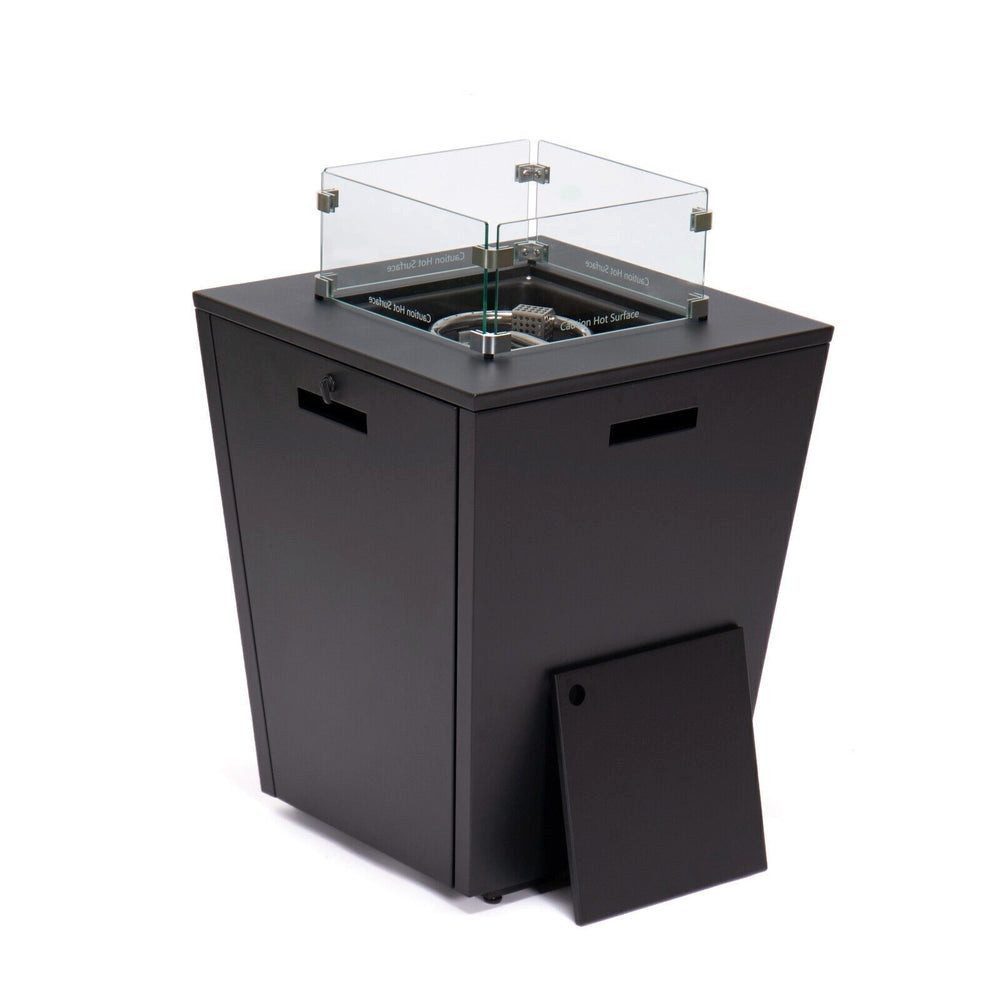 DEKO VERTRIEB BAYERN Feuerschale XXL Luxus Gas Feuerschale Feuerkorb Feuerstelle +Abdeckung