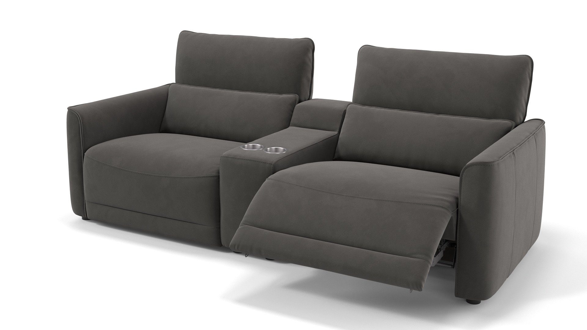 Sofanella 2-Sitzer Stoff GALA, Heimkinosofa, Kinocouch, Funktionssofa, Kinosofa, Stoff Sofas