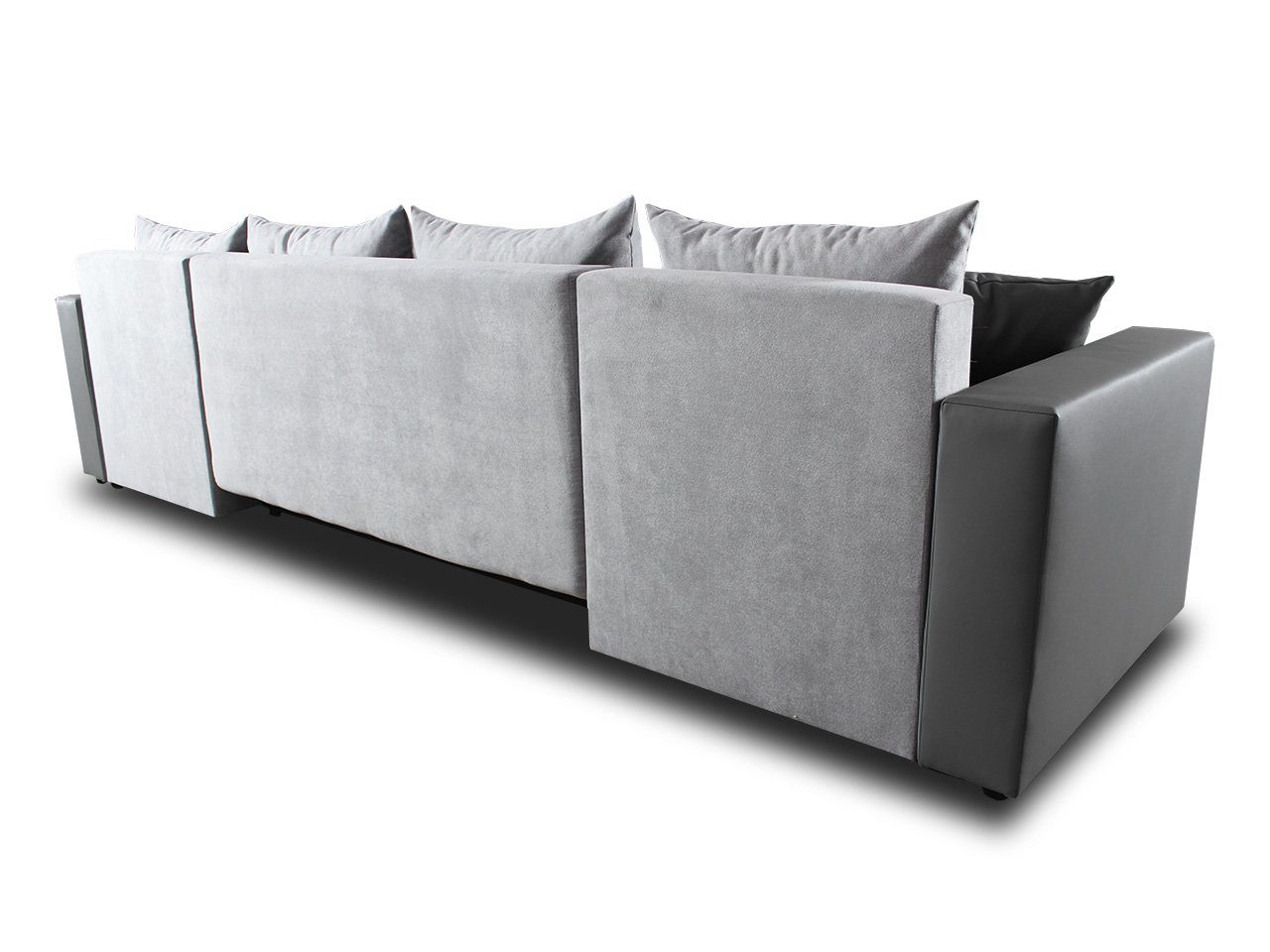 Schlaffunktion und 1111 Beno, Couch, mit Enjoy Bettkasten, Sofnet 23 Cayenne + U-Form Ecksofa, Schlafsofa Wohnlandschaft