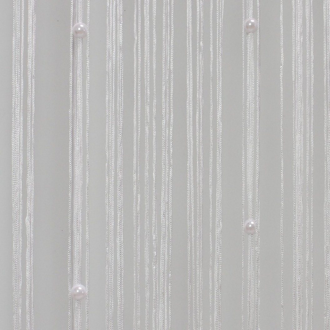 Perlen" Fadenvorhang St), Dekoleidenschaft, Türvorhang, Türvorhang Stangendurchzug Insektenschutz cm, 90x220 Vorhang, Balkontür "Weiße 90x220, transparent, (1 Vorhang,