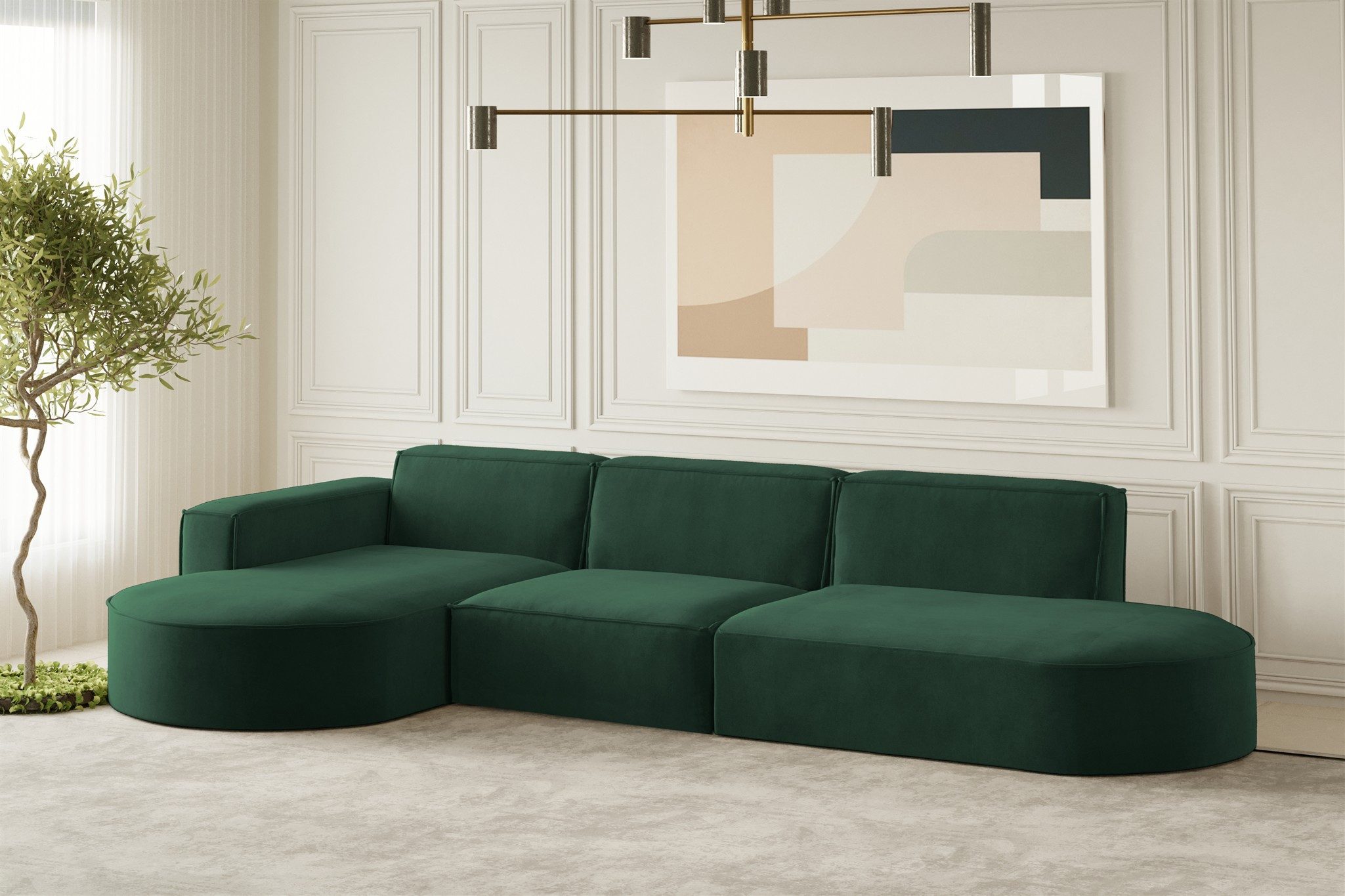 Fun Möbel Ecksofa Designersofa PALMA mit günstig online kaufen
