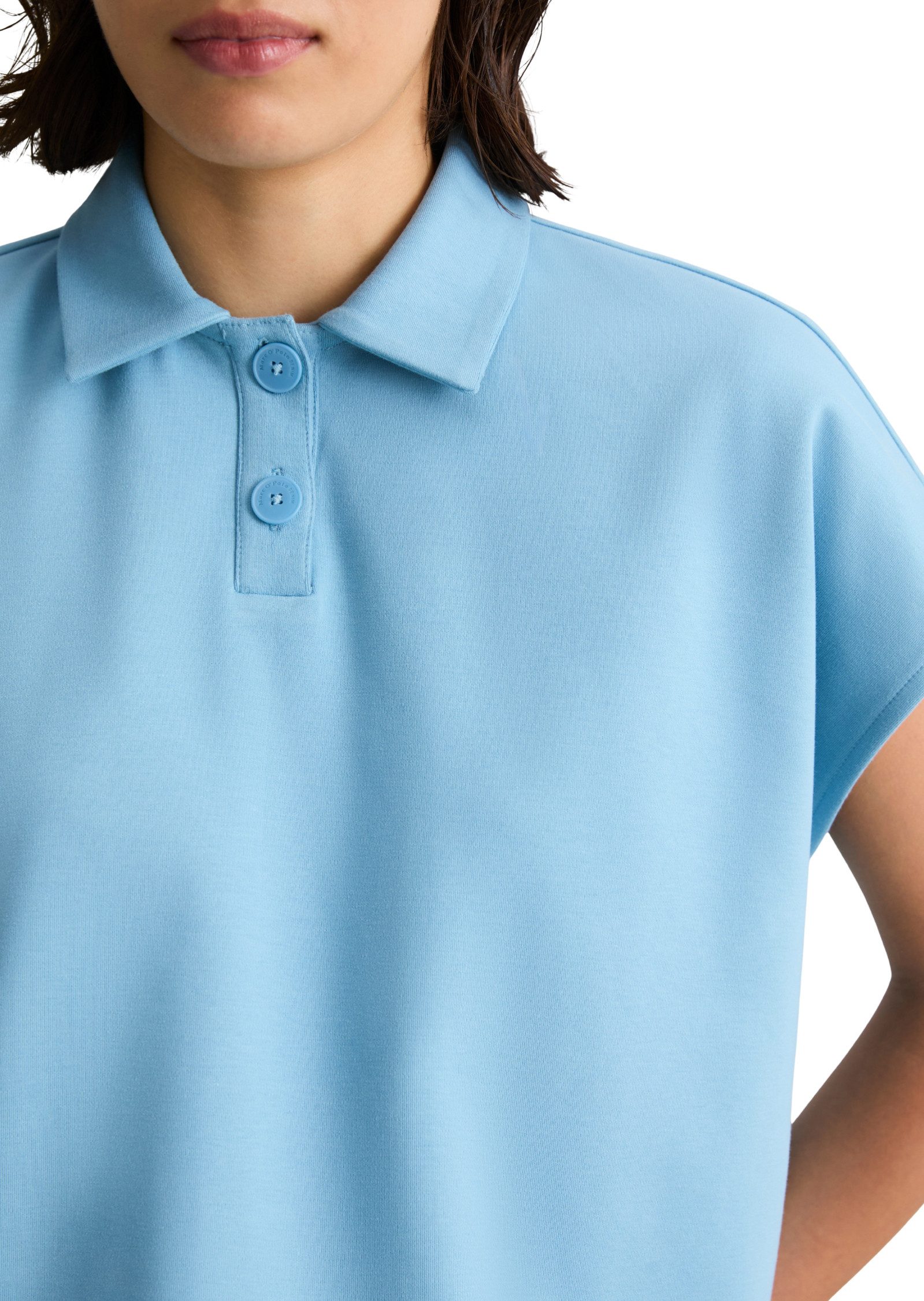Marc O'Polo DENIM Poloshirt aus Interlock-Jersey – Bild 4 von 5
