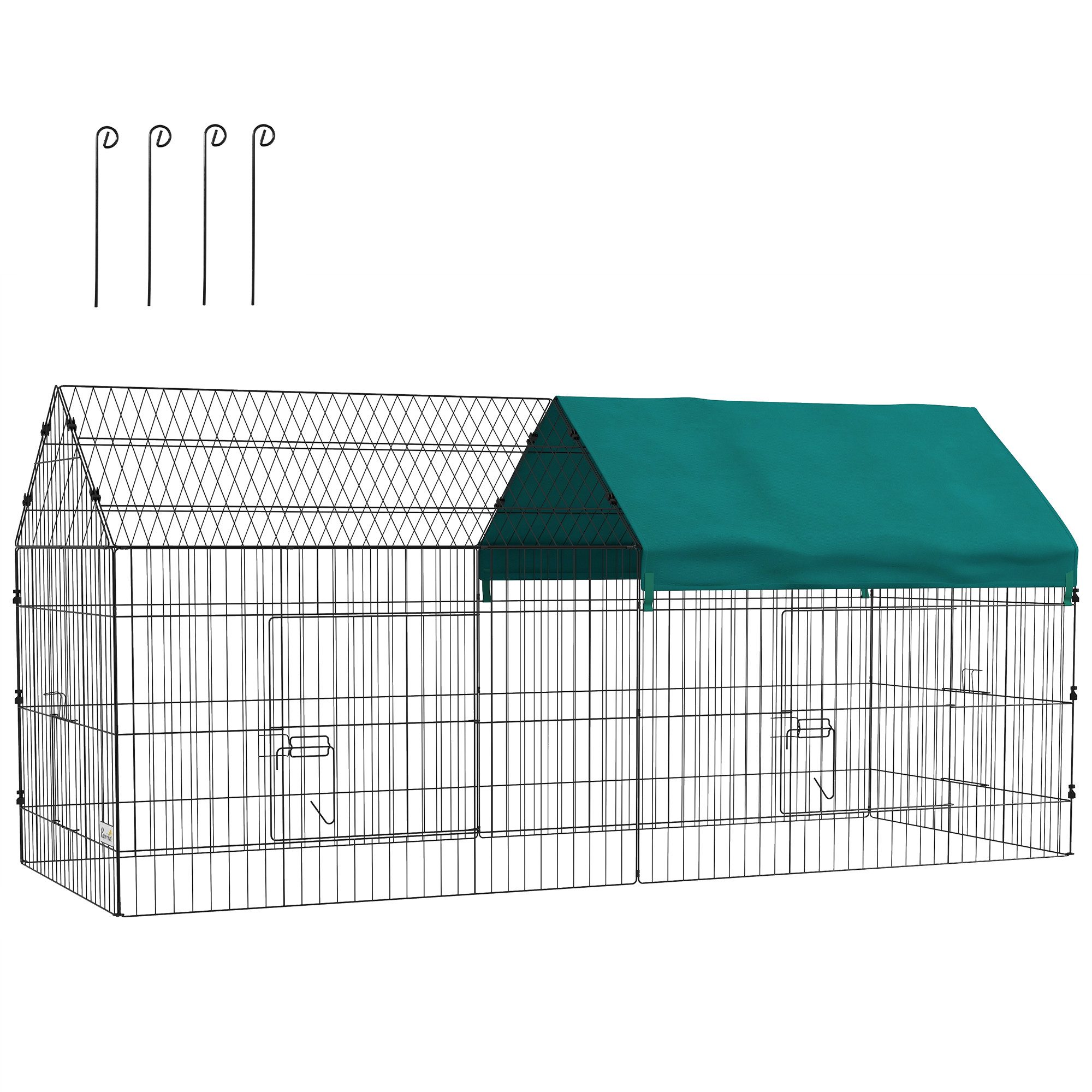 PawHut Kleintierkäfig Freilaufgehege 220 x 85 günstig online kaufen