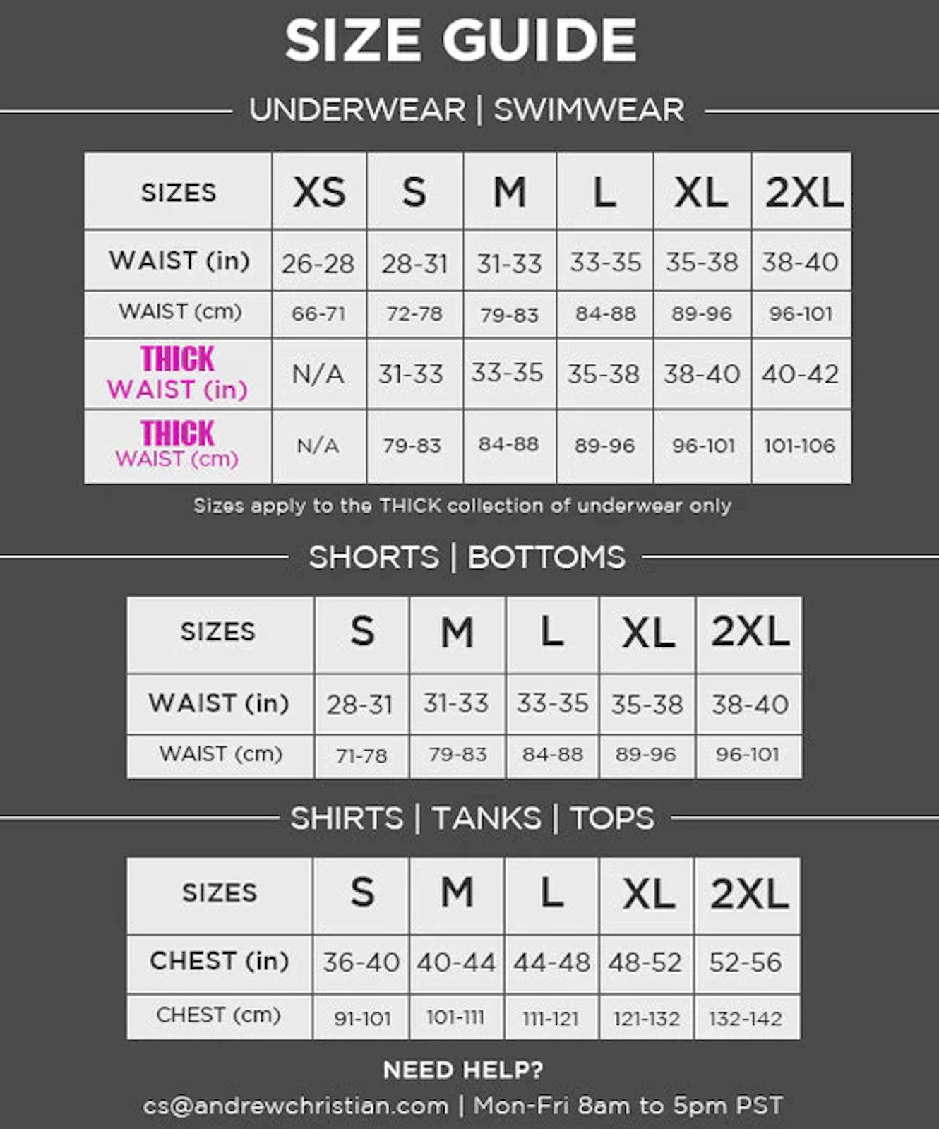 Andrew Christian Badeshorts THICK TRUNK