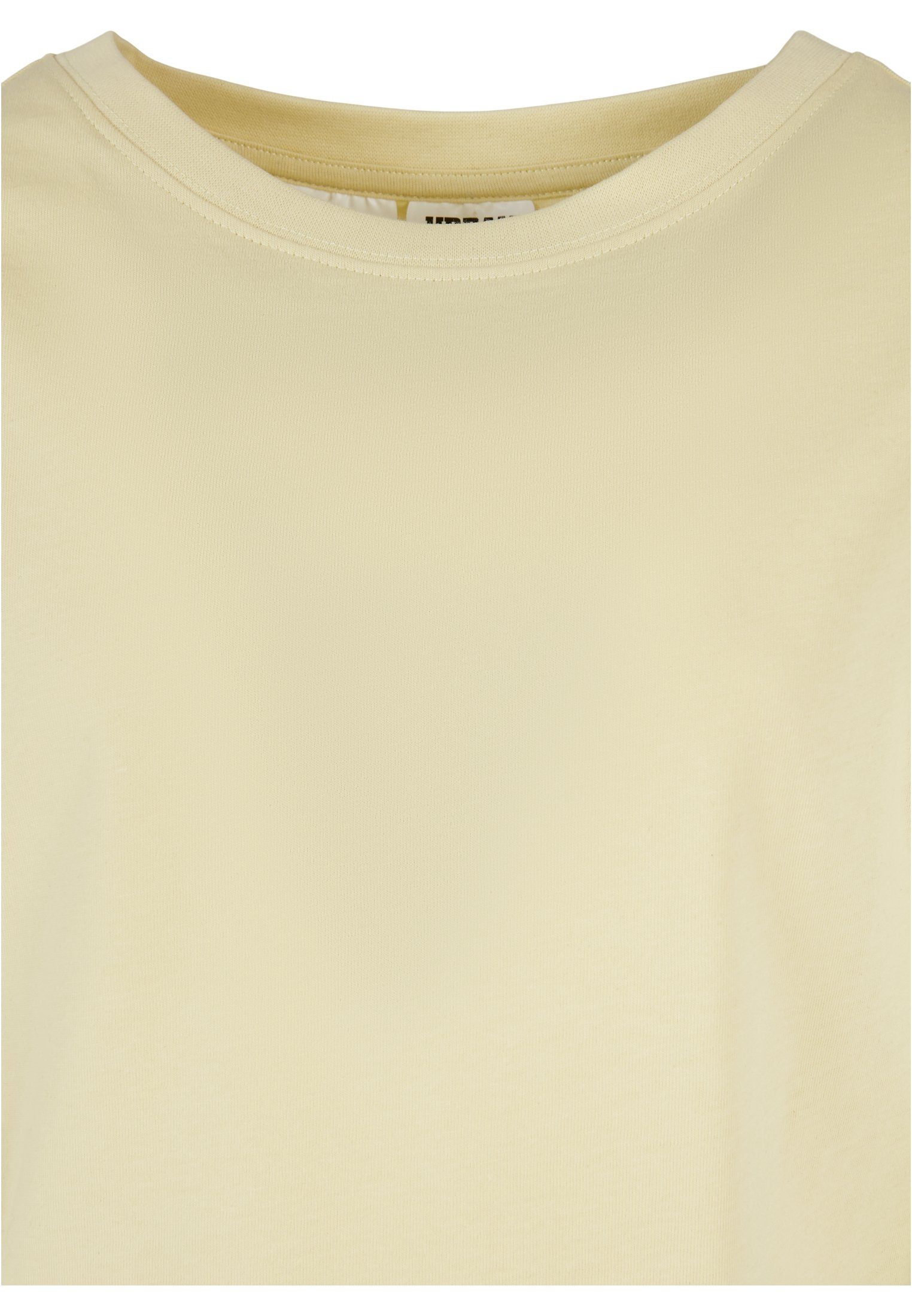 URBAN Girls (1-tlg) Kinder Tee Shoulder Organic softyellow CLASSICS Extended T-Shirt