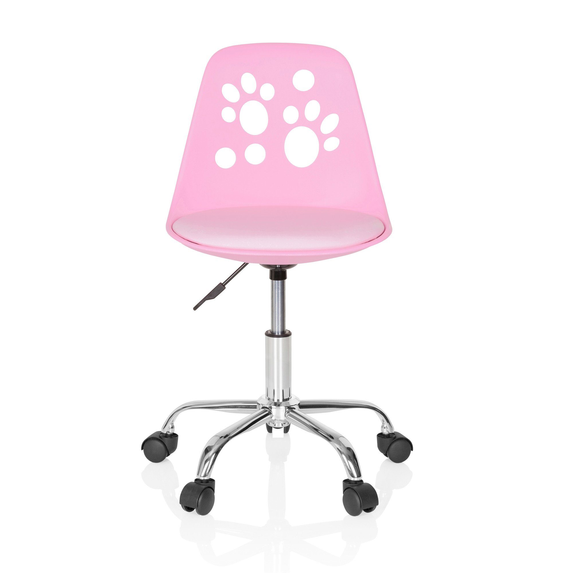 hjh OFFICE Drehstuhl Kinderdrehstuhl FANCY I Kunstleder ohne Armlehnen (1 St), mitwachsend, ergonomisch Pink