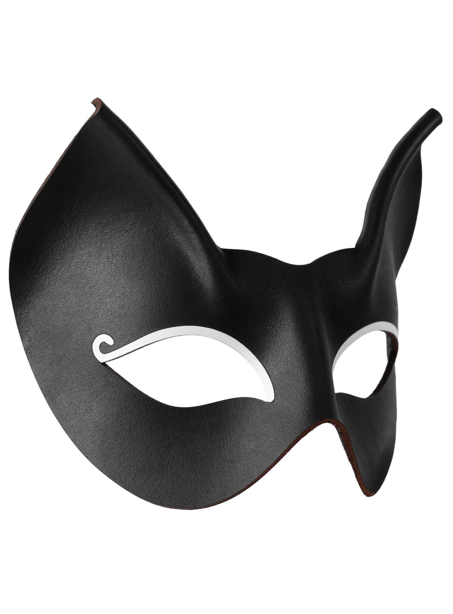 Andracor Verkleidungsmaske Colombina Gatta nera Katzenmaske, Elegante Leder günstig online kaufen