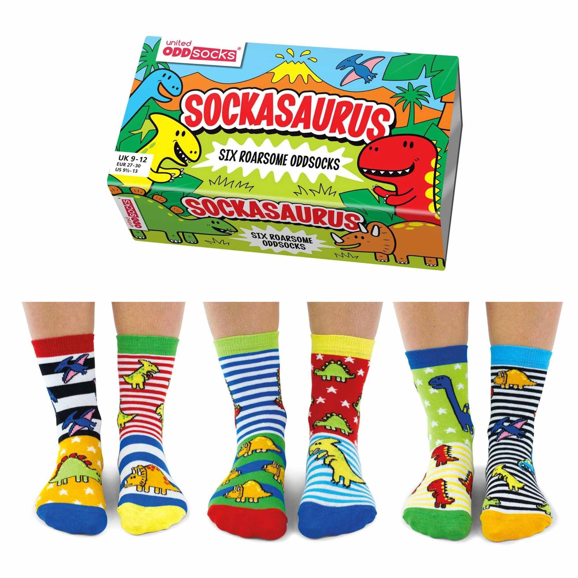 Sockasaurus United 6 Kinder Socken, Socken - individuelle Oddsocks Freizeitsocken