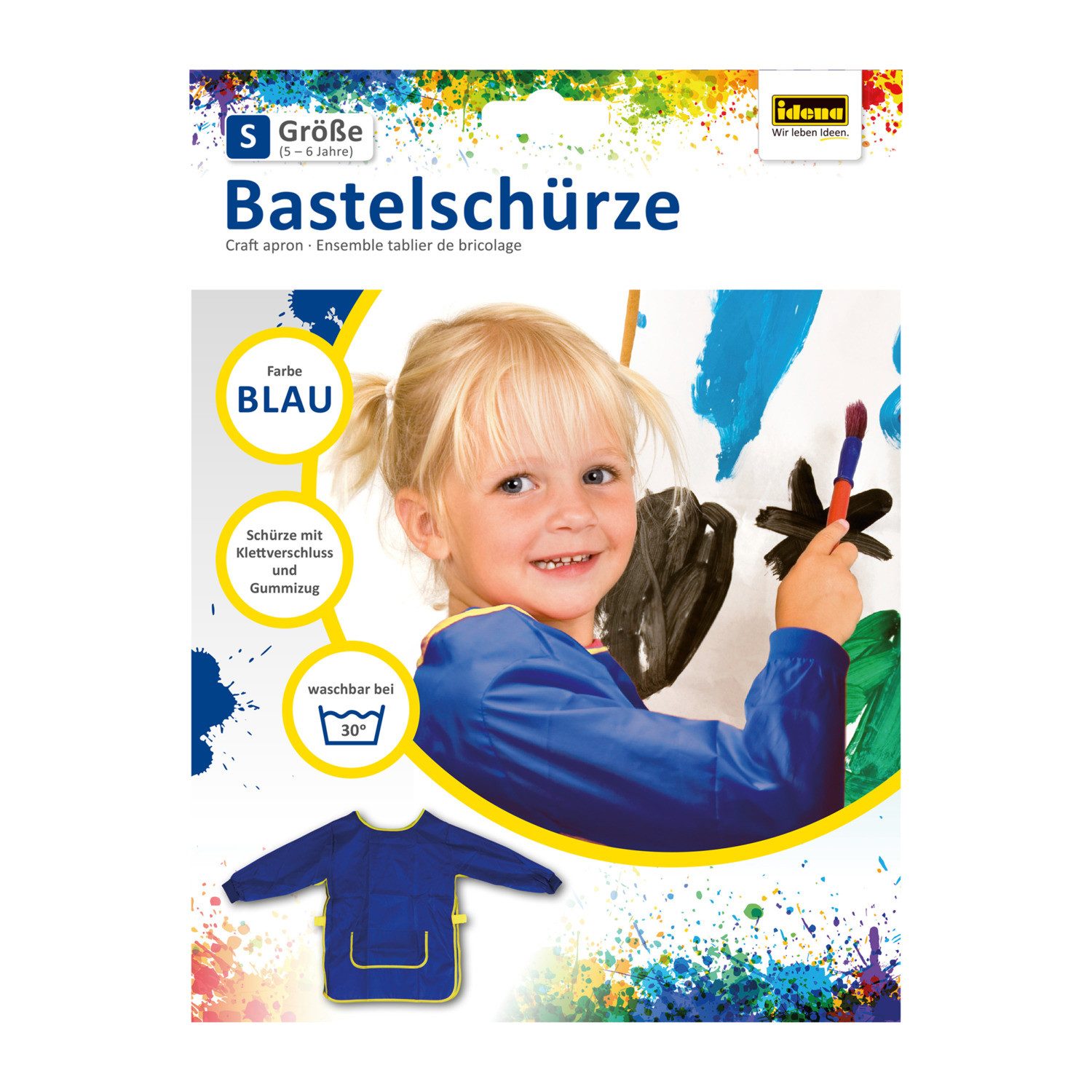 Idena Malschürze Idena 611183 - Bastelschürze für Kinder von 5 bis 6 Jahren günstig online kaufen