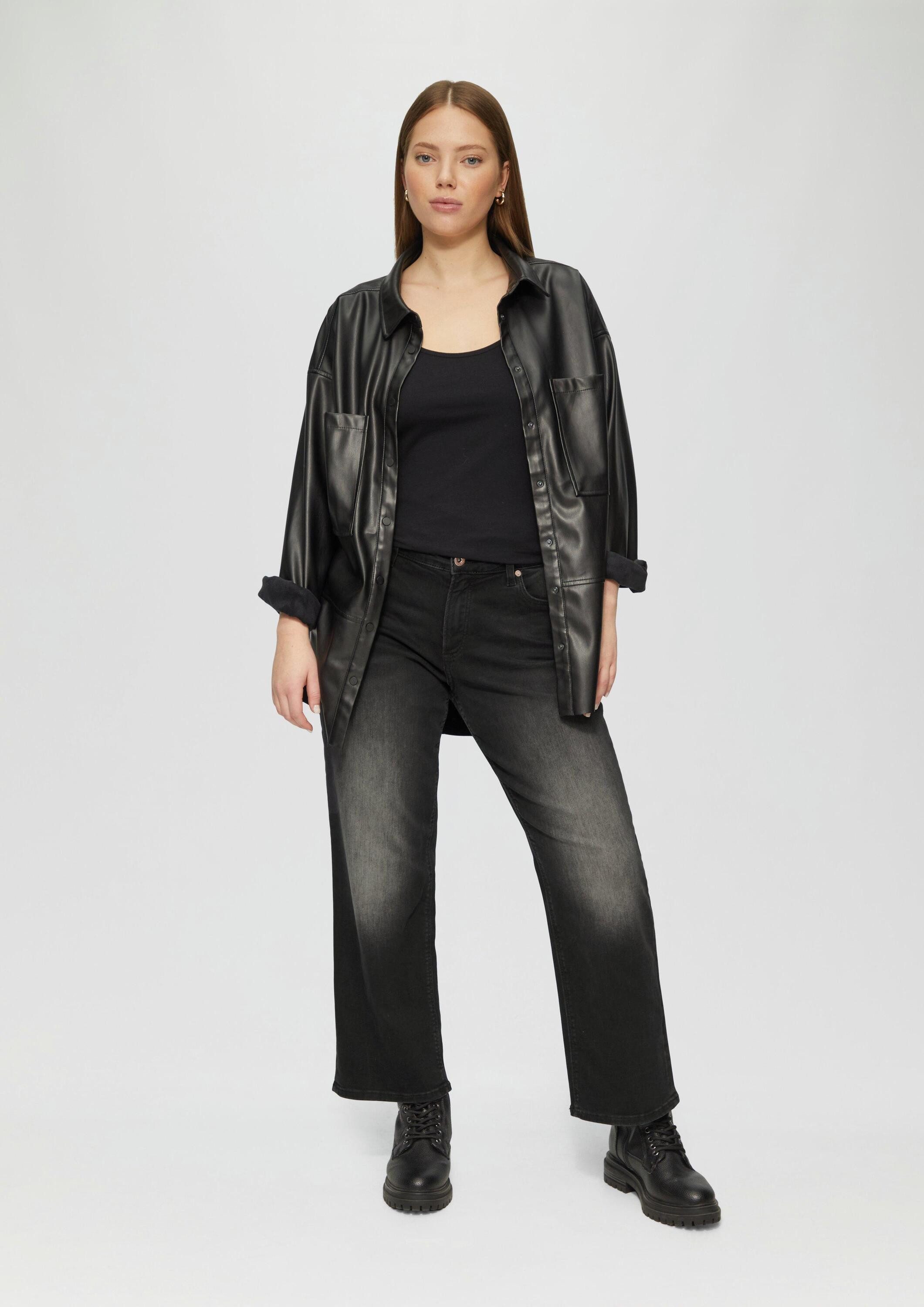 QS Regular-fit-Jeans Jeans-Hose Ankle-Jeans / Slim Fit / Mid Rise / Straight Leg / Super Stretch