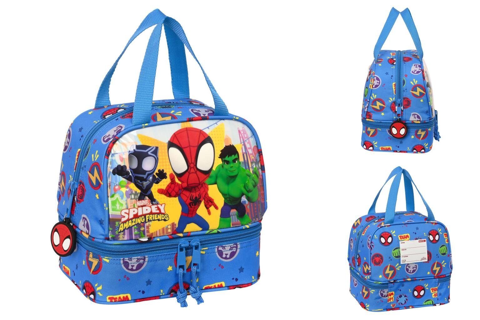 15 x x cm Kühlbox 20 20 Team Spiderman Blau Spiderman up Lunchbox