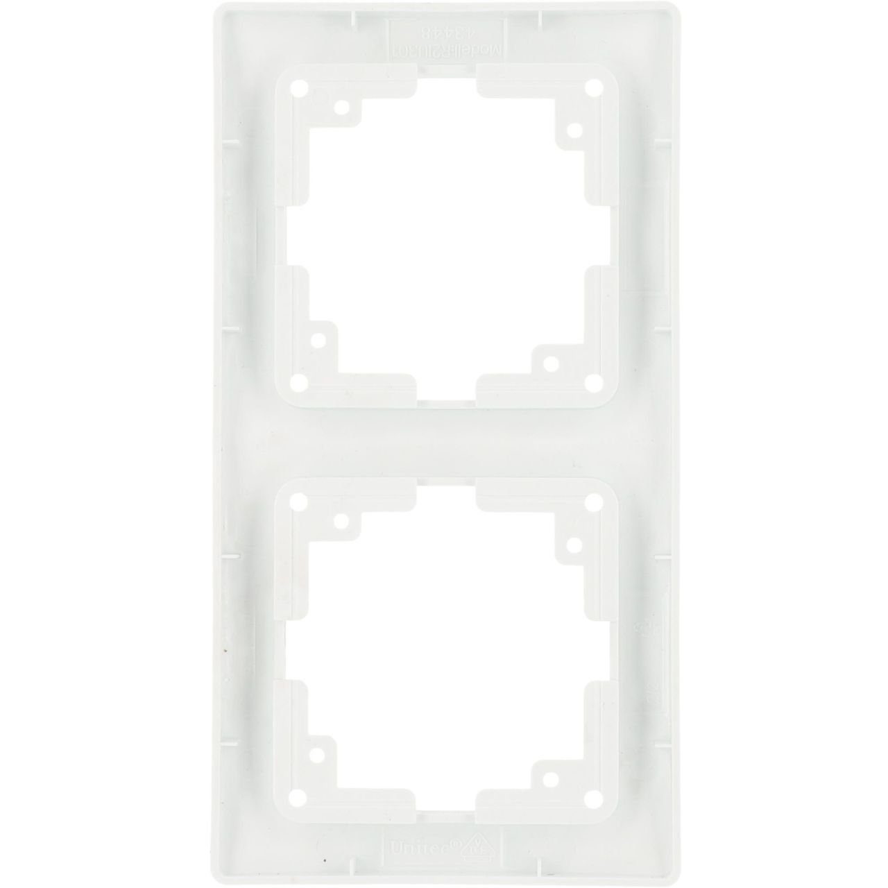 UNITEC Lichtschalter Unitec Abdeckrahmen Monaco 2-fach ultraweiß
