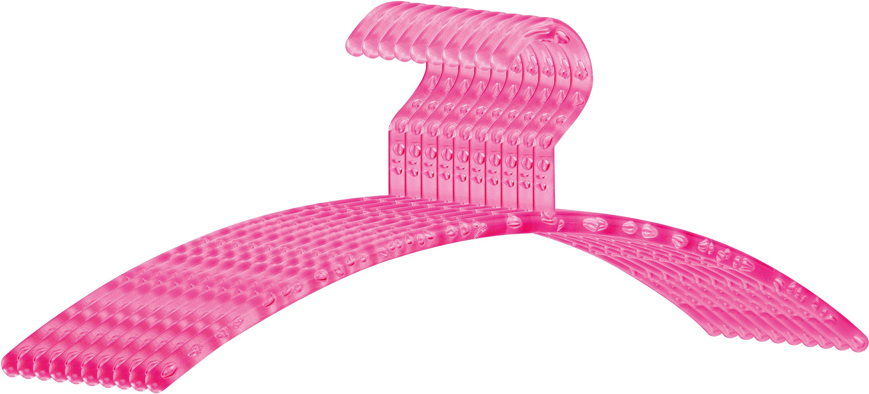 pieperconcept Kleiderbügel magenta/transparent 10-tlg) (Set, Uso,