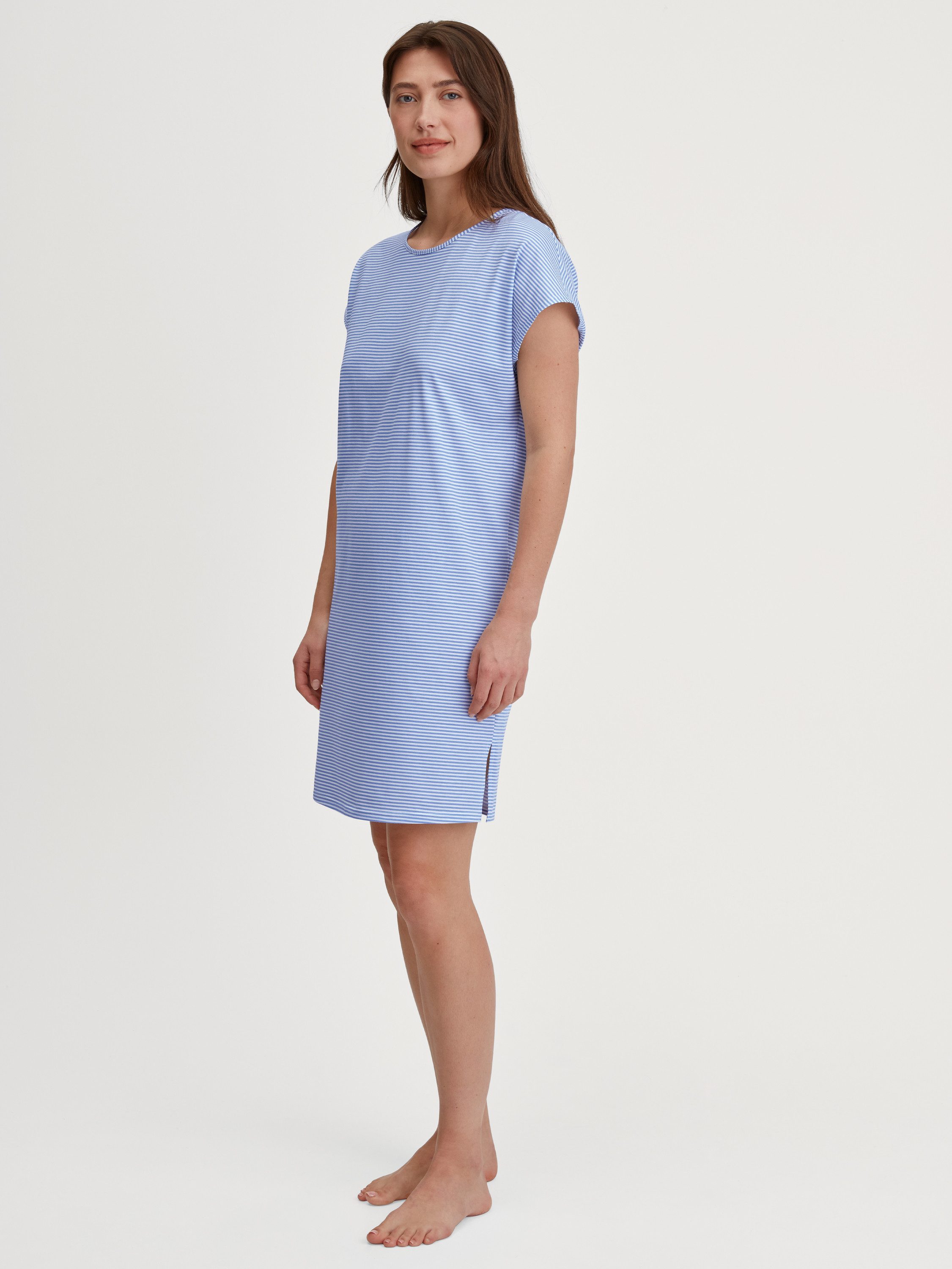 CALIDA Nachthemd Lovely Nights Damen (1-tlg) 100% Baumwolle, hautfreundlich, atmungsaktiv, pflegeleicht, Länge 95cm