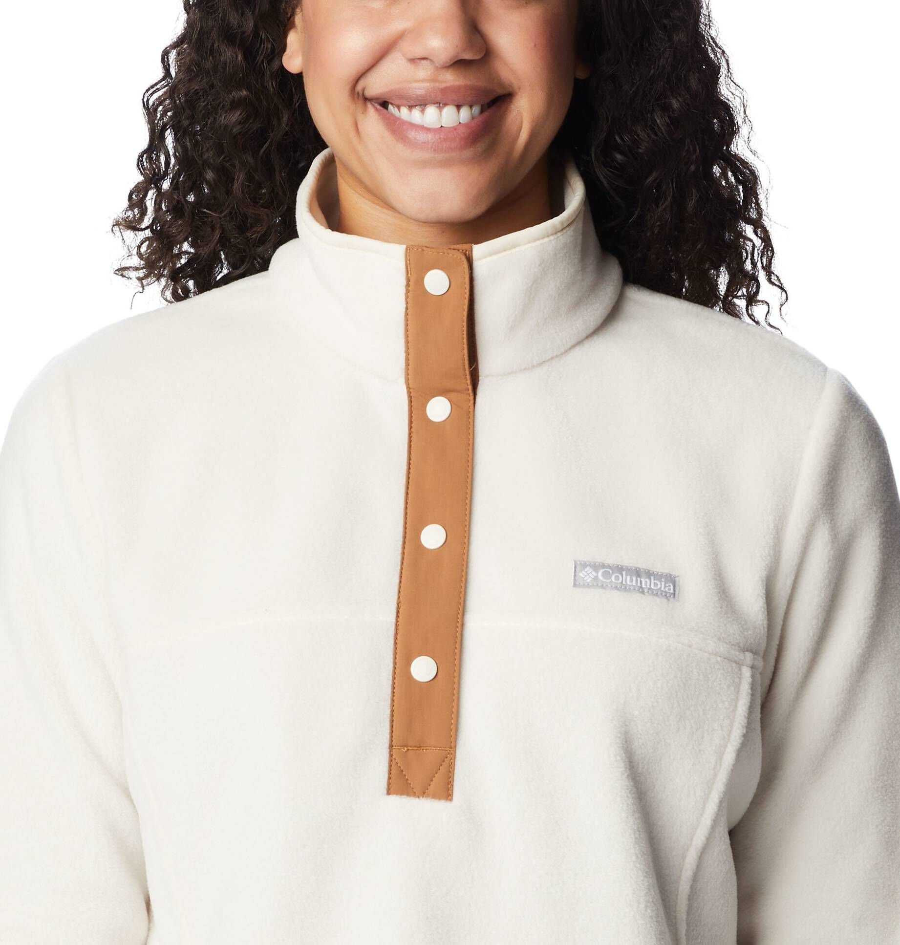 Damen Outdoorjacke SPRINGS Outdoor-Fleecepullover weiß BENTON (1-St) (100) Columbia