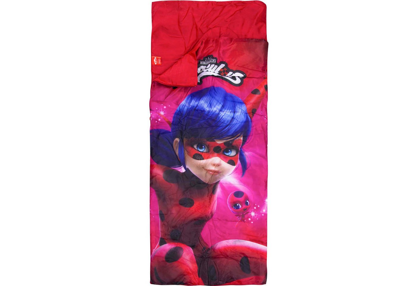 Miraculous - Ladybug Kinderschlafsack Schlafrolle 70 x 140 cm Perfekt für zu Hause und unterwegs
