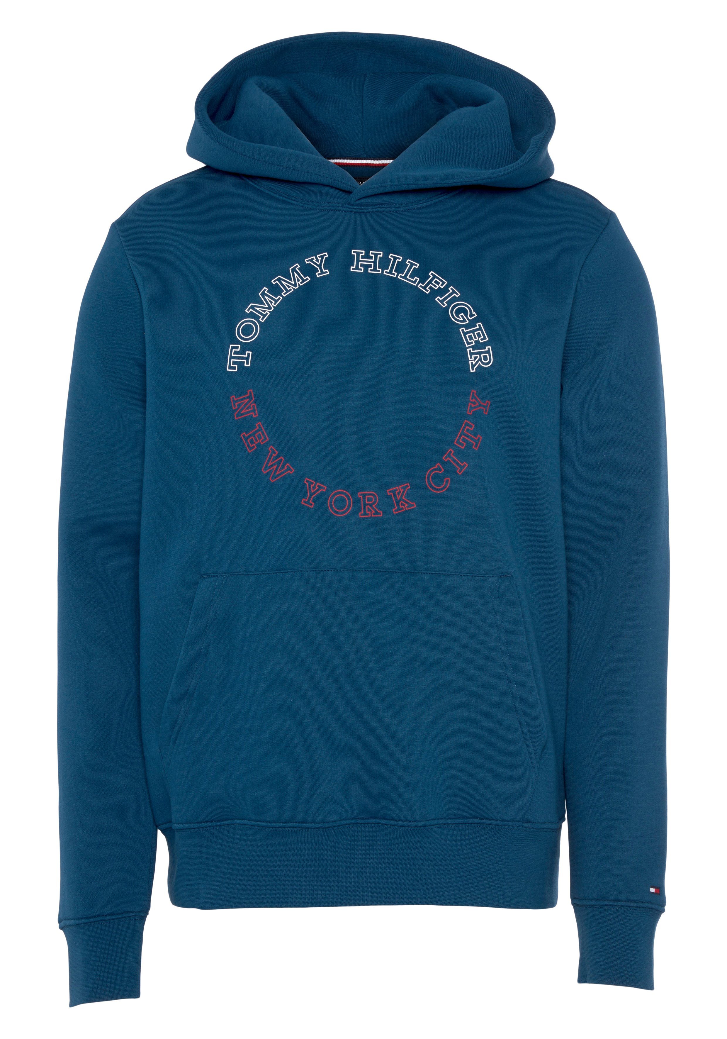 Tommy Hilfiger Kapuzensweatshirt MONOTYPE ROUNDALL HOODY deep indigo | Sweatshirts
