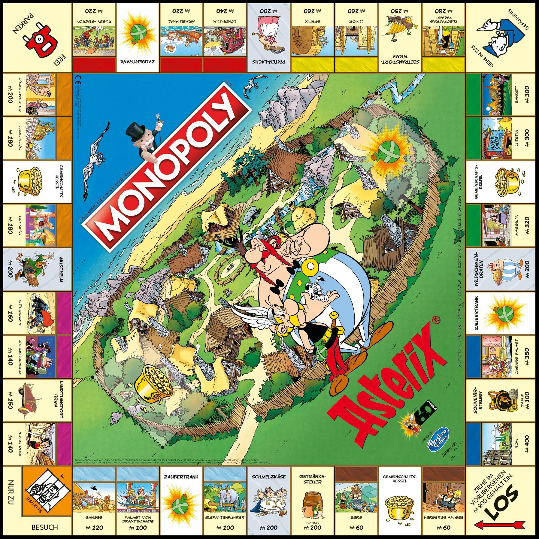 Winning Moves Spiel Monopoly Asterix und Obelix Collector's Edition, Brettspiel, deutsch / französisch