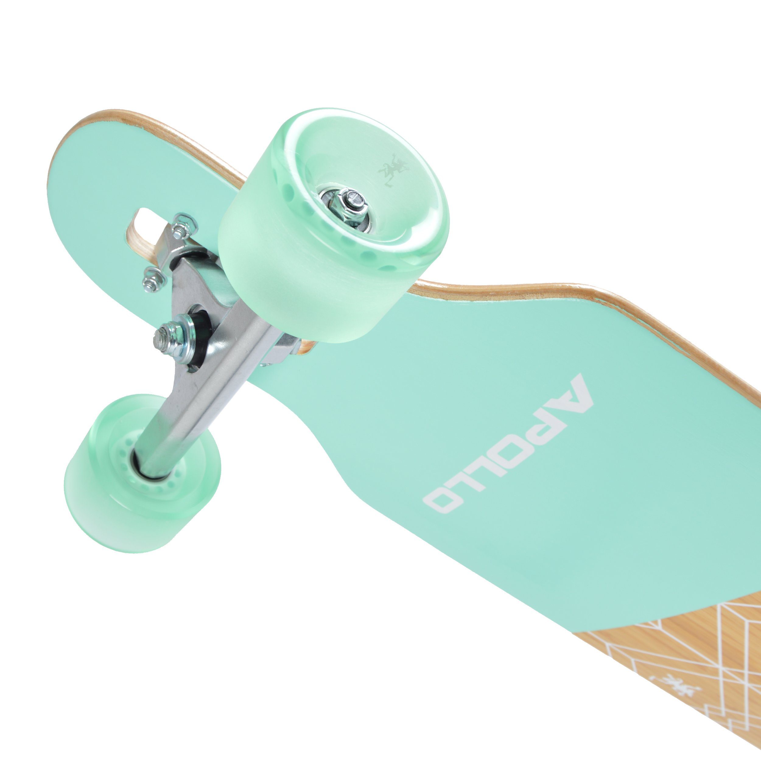 Apollo Longboard Twin Tip DT Longboard 36", gefertigt aus 8 Holzlagen in angesagtem TwinTip-Shape