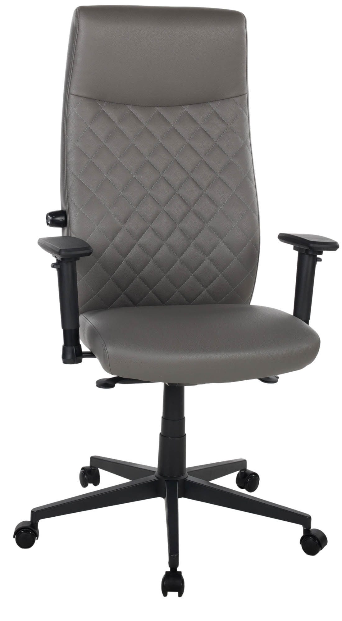 Duo Collection Bürostuhl Homepro, Rautensteppung, dunkelgrau, Mikrofaser - 70x120x70cm (BxHxT)