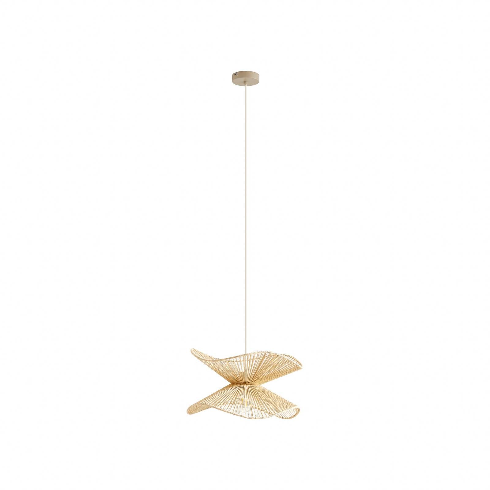 Lindby Hängeleuchte Valdorin, Creme IP20, 1 x 15 W LED günstig online kaufen