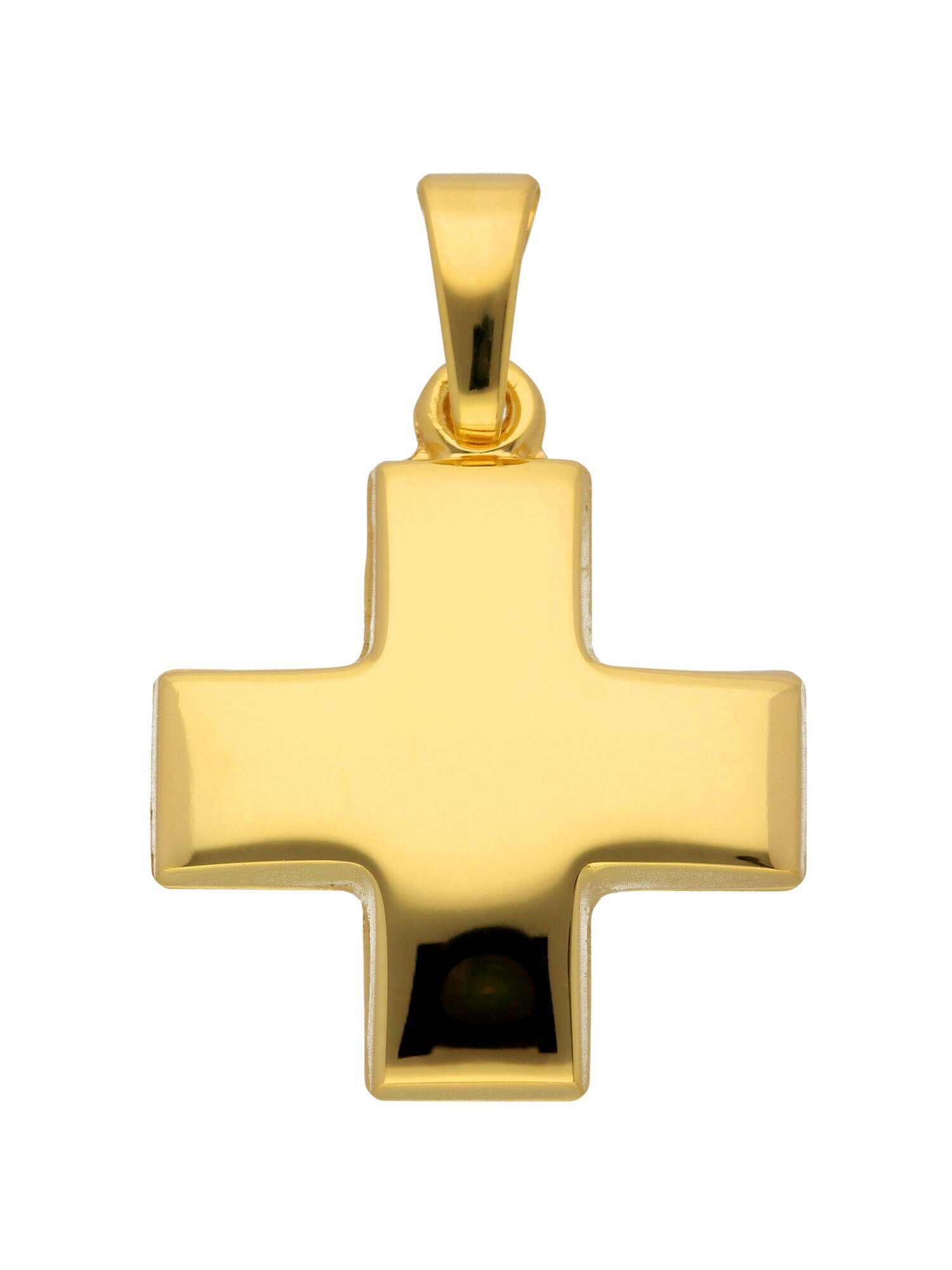 Adelia´s Kettenanhänger 585 Gold Kreuz Anhänger, Goldschmuck für Damen & Herren | Kettenanhänger