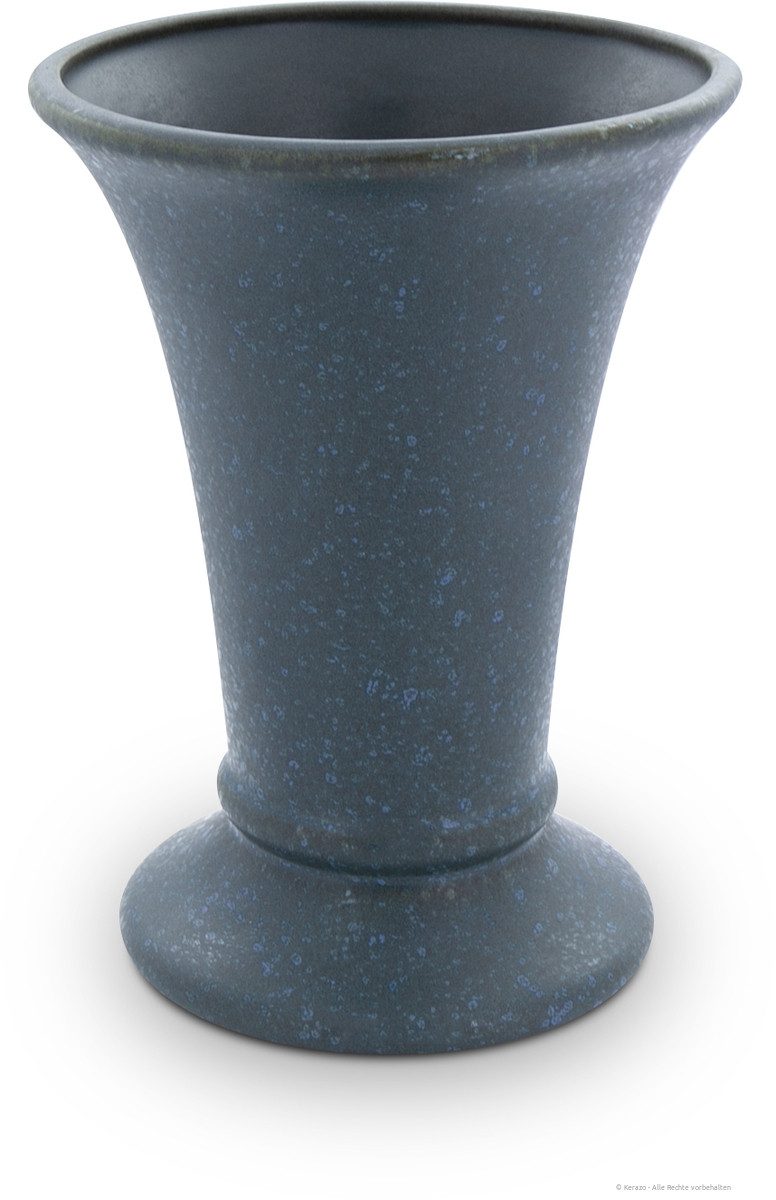 Bunzlauer Keramik Tischvase Bunzlauer Keramik 800ml Vase "Valentina" 19,5cm Blumenvase DekorZIELON