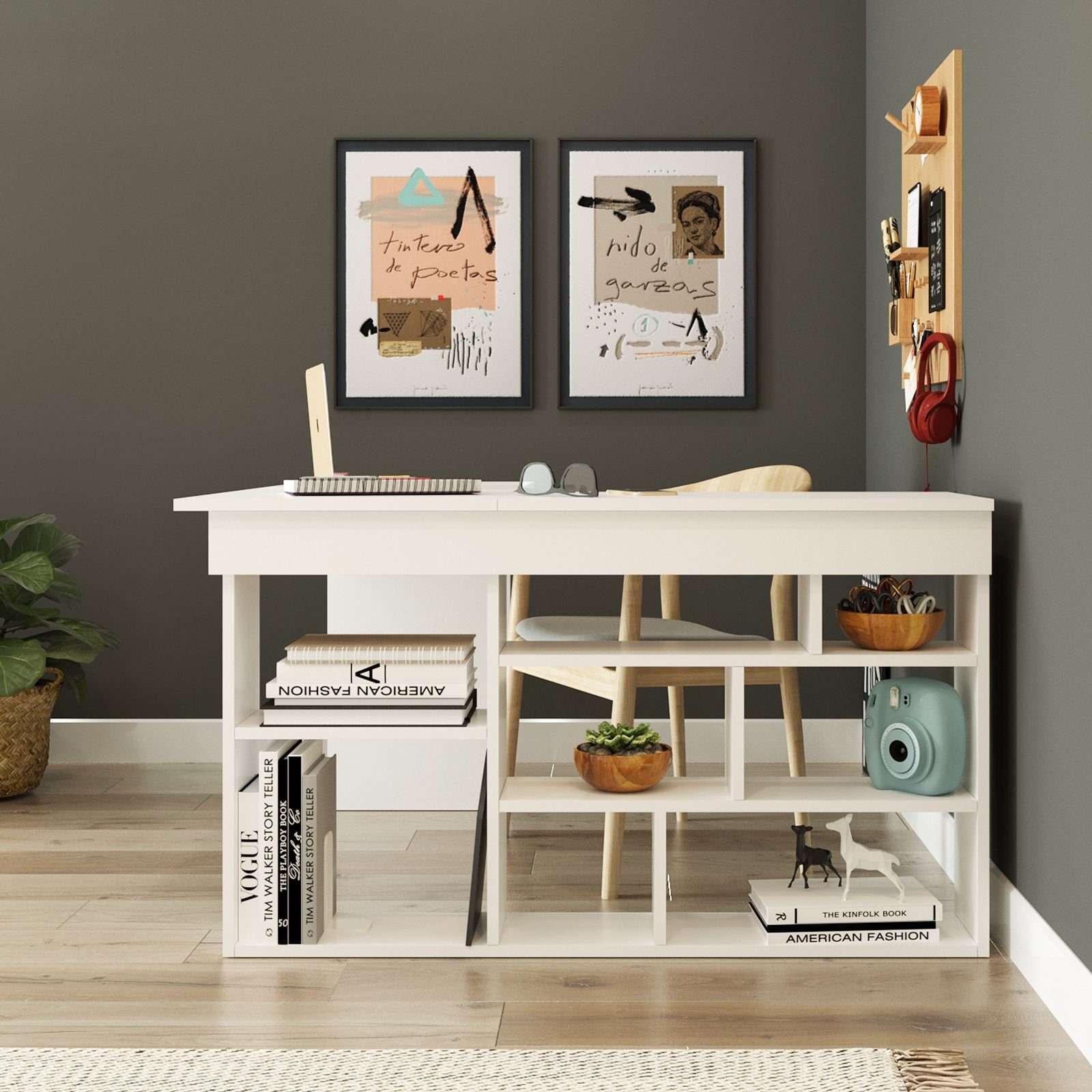 Skye Decor Arbeitstisch 100% MELAMINE COATED PARTICLE BOARD, 72 cm x 120 cm x 129 cm S1112 (Packung, 1-St., 1 x Arbeitstisch), 129x120 cm, diverse Farben,Melaminbeschichtung (18mm), L Form