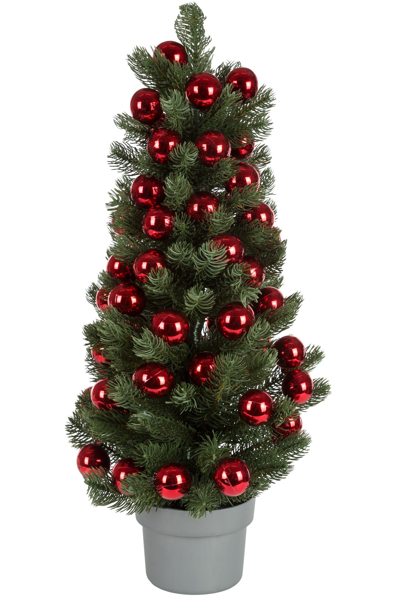 Weihnachtsbaum roten Künstlicher Kugeln mit Großer Wohnando Weihnachtsbaum künstlicher