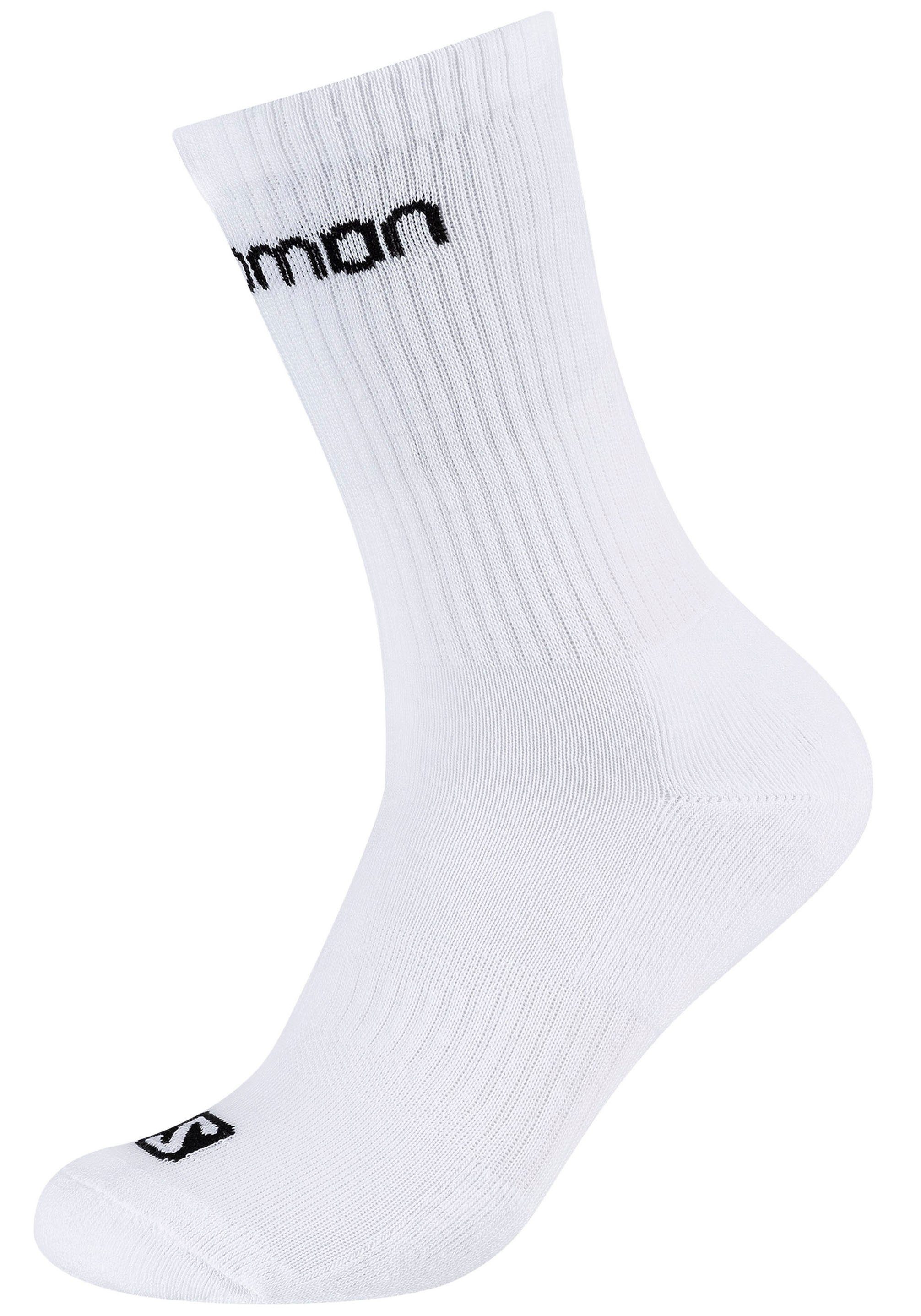 weiß des Fußgewölbes Salomon Stabilisierung Socken (6-Paar)