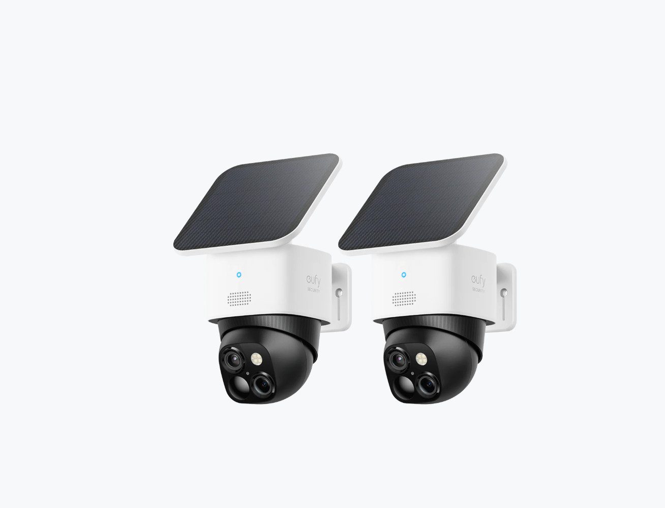 eufy Security Überwachungskamera SoloCam S340 360°-Überwachung (2-tlg., 1 x S340, Dual-Kamera bis 15 m, solarbetrieben, 360°-Sicht, 2 Ansichten)