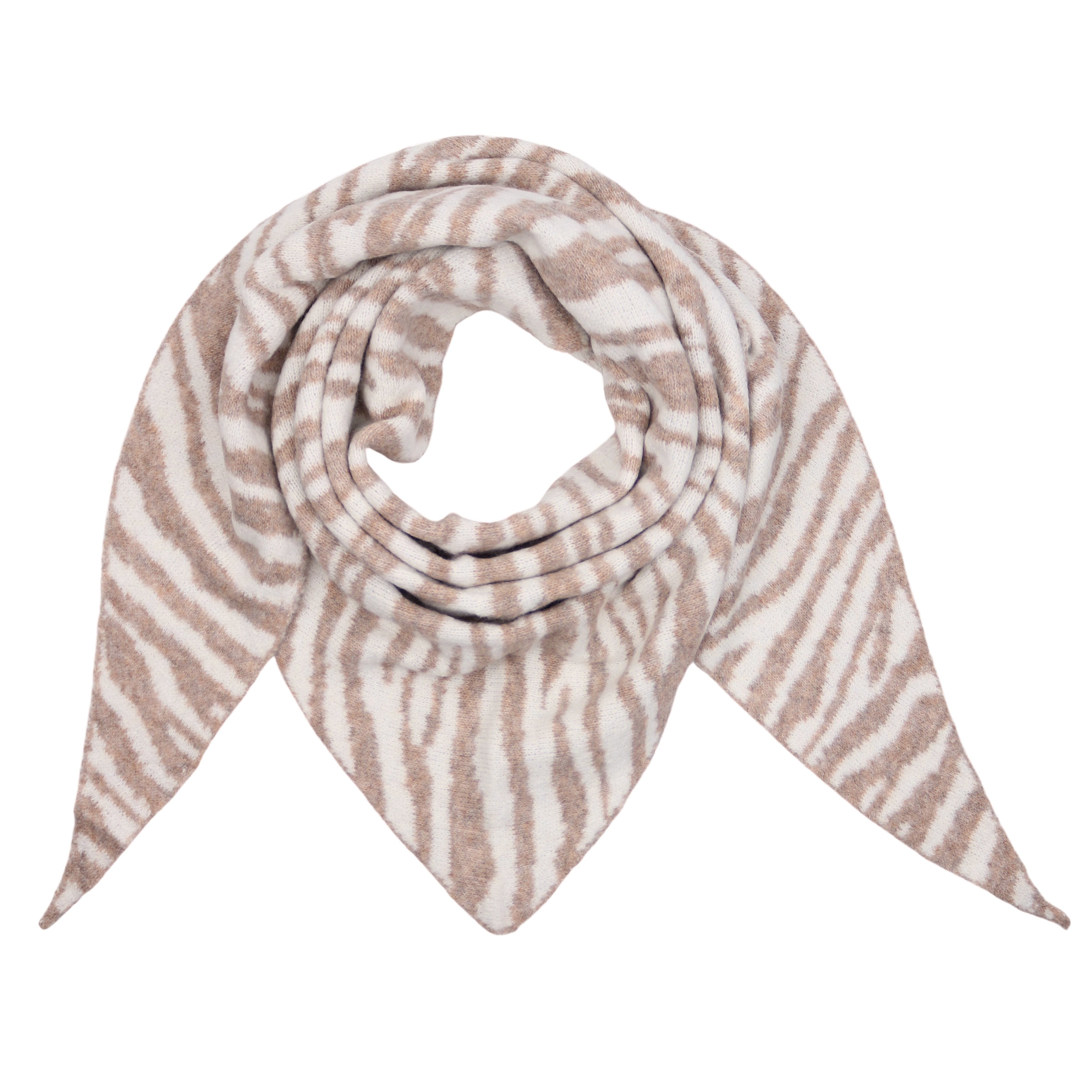 MIRROSI Dreieckstuch kuschliger und warmer Dreiecksschal Zebra Muster ca.18 günstig online kaufen