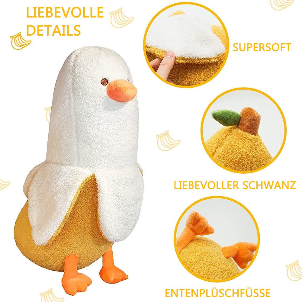 NUODWELL Babykissen Plüschtier Banane Ente Stofftier,Kawaii Ente Plüsch,Ban günstig online kaufen