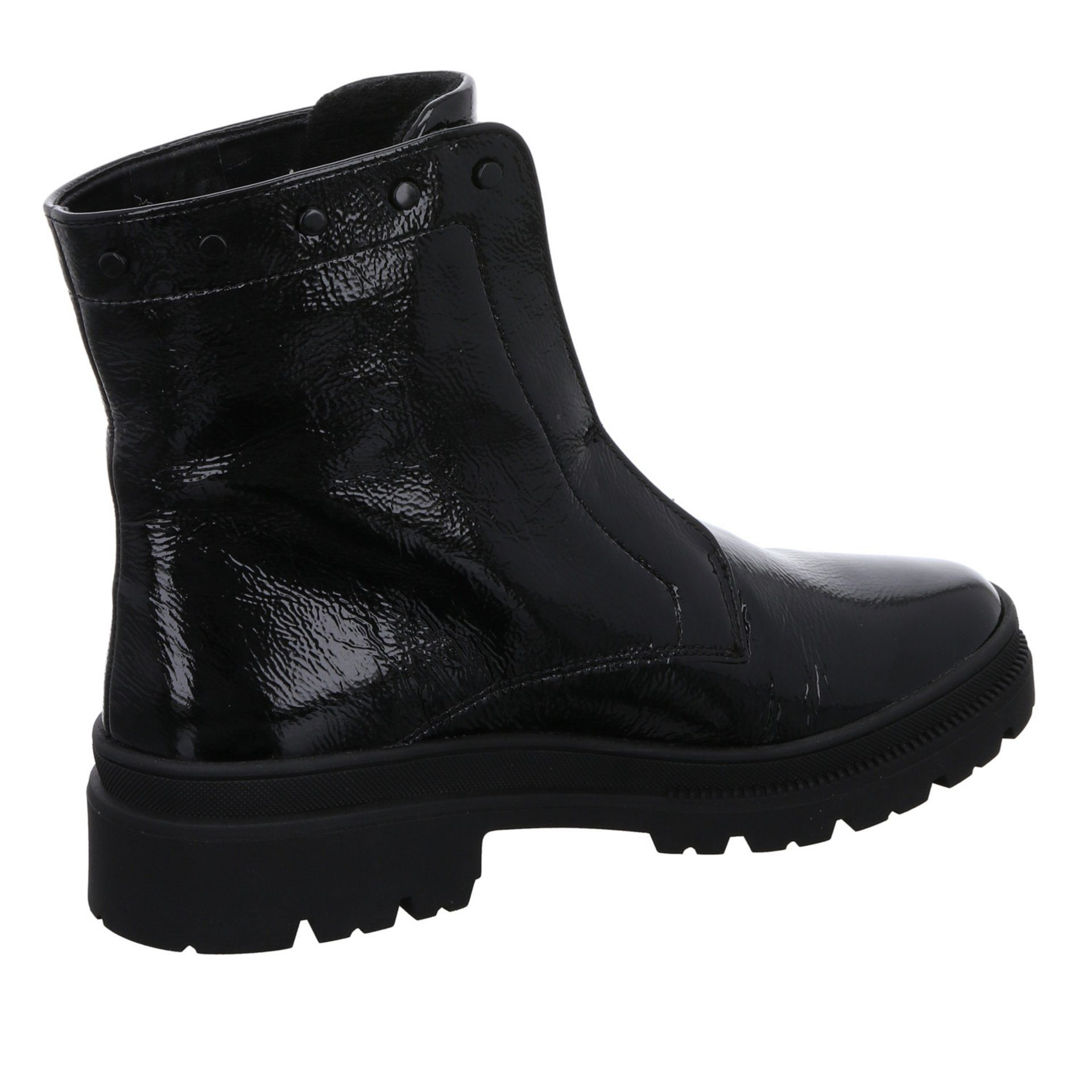 Damen Boots Lackleder Stiefelette schwarz Dover Ara Schuhe 2.0 046687 Stiefeletten