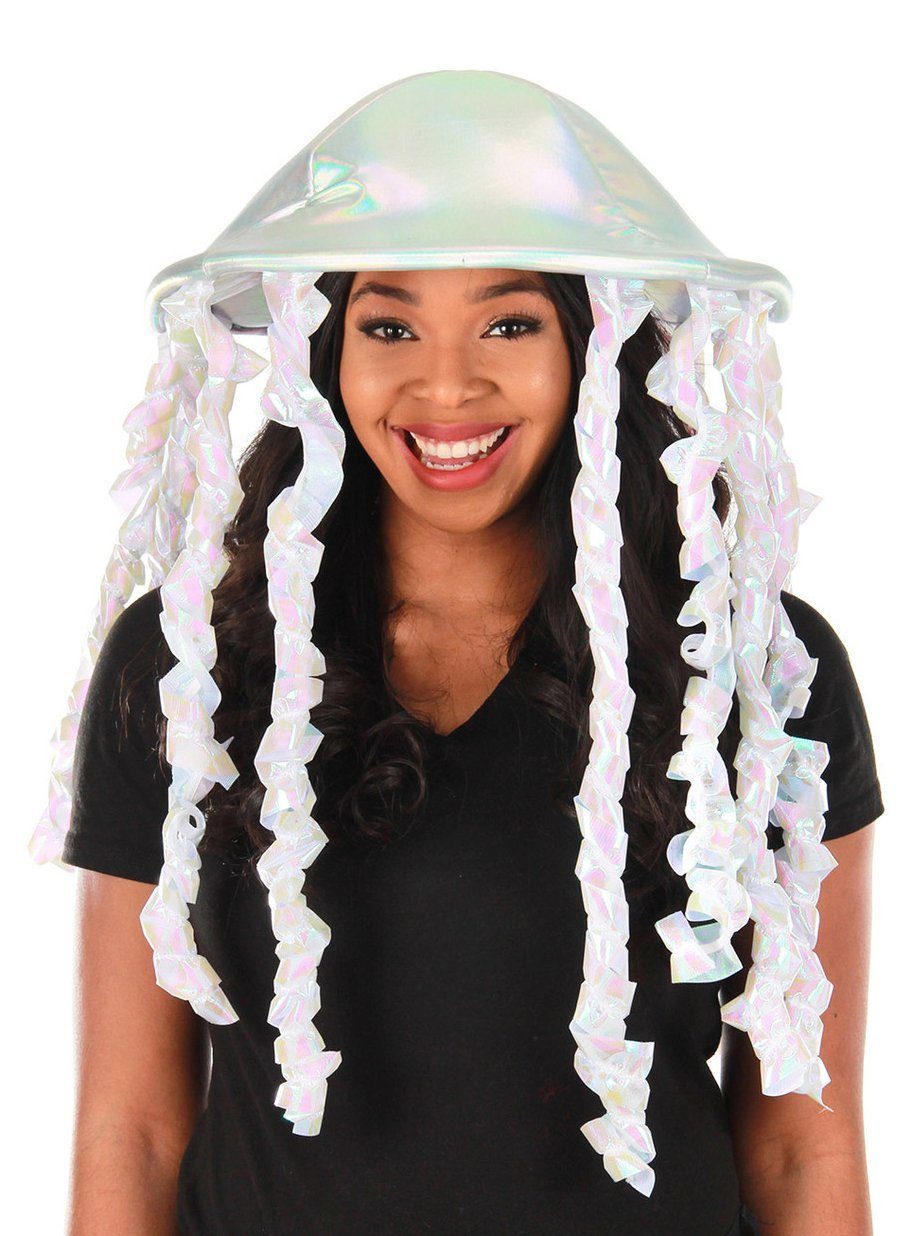 Elope Kostüm Fluoreszierende Qualle Kopfbedeckung, Tiefsee on top: Partyhut  mit Leuchteffekt!